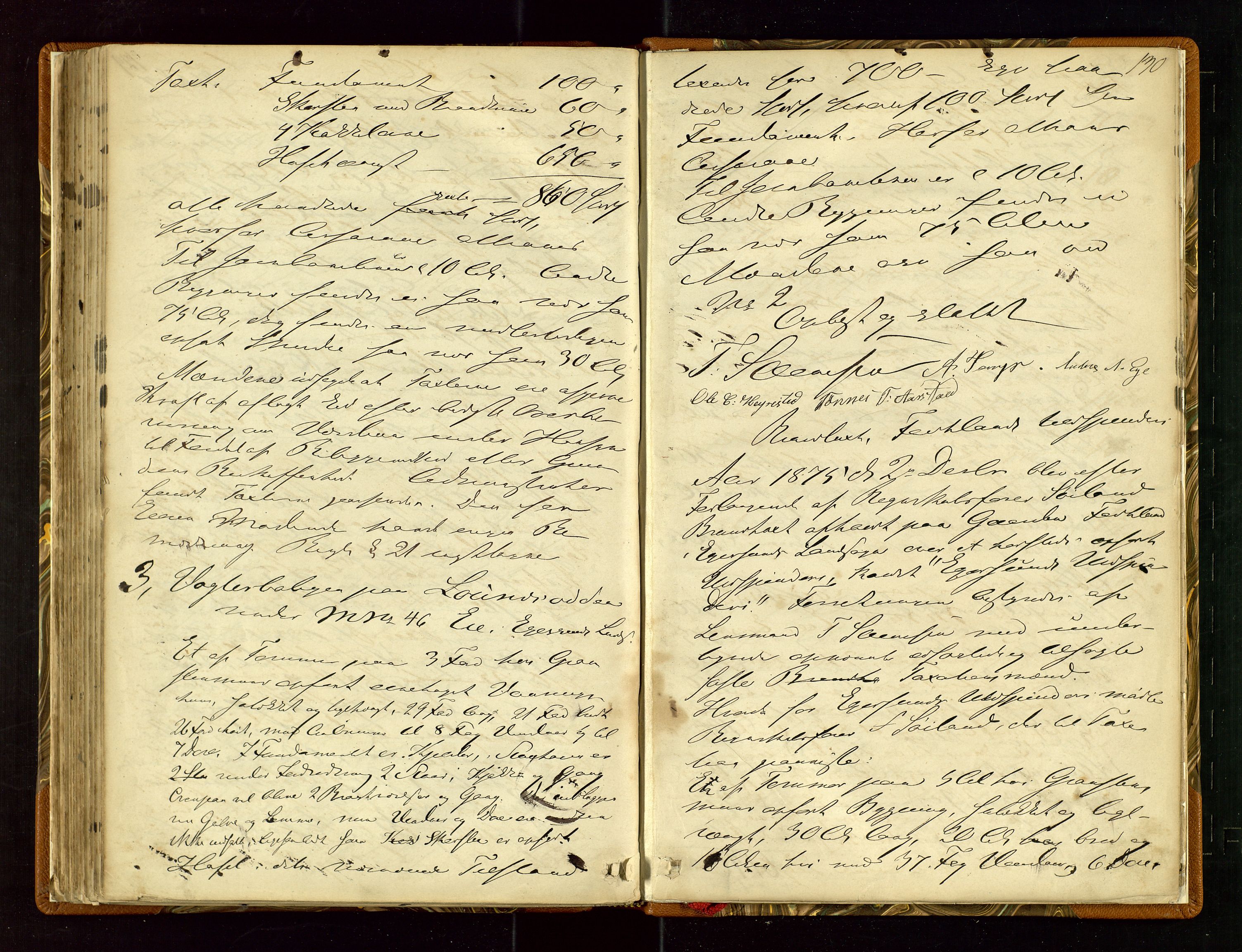 Eigersund lensmannskontor, AV/SAST-A-100171/Goa/L0002: "Brandtaxt-protocol", 1859-1876, s. 129b-130a