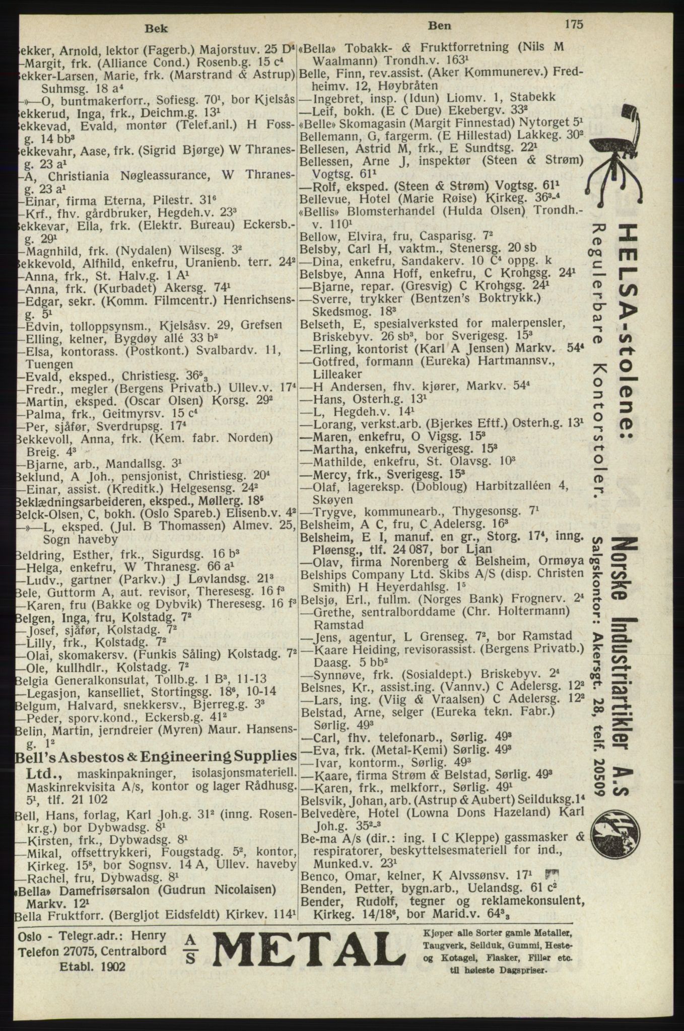 Kristiania/Oslo adressebok, PUBL/-, 1940, s. 193