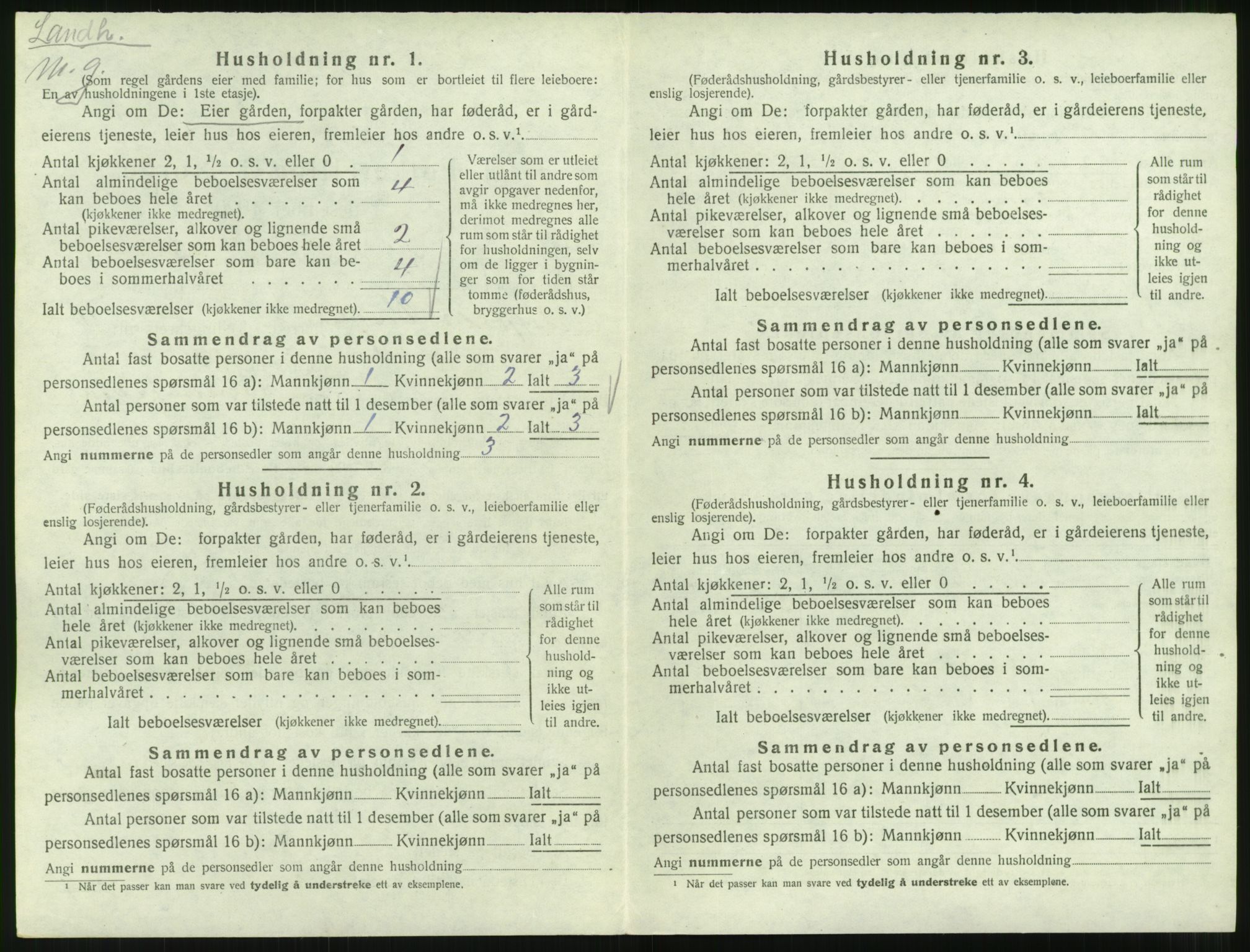 SAT, Folketelling 1920 for 1542 Eresfjord og Vistdal herred, 1920, s. 284