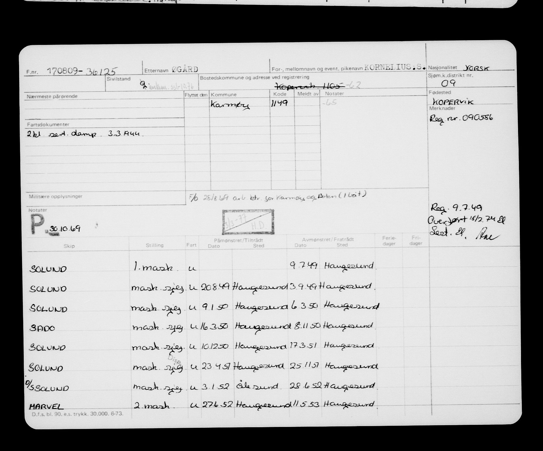 Direktoratet for sjømenn, AV/RA-S-3545/G/Gb/L0085: Hovedkort, 1909, s. 246