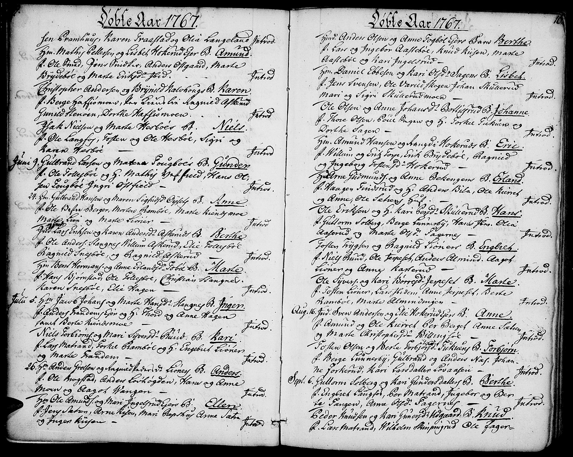 Vinger prestekontor, AV/SAH-PREST-024/H/Ha/Haa/L0004: Ministerialbok nr. 4, 1766-1813, s. 9-10