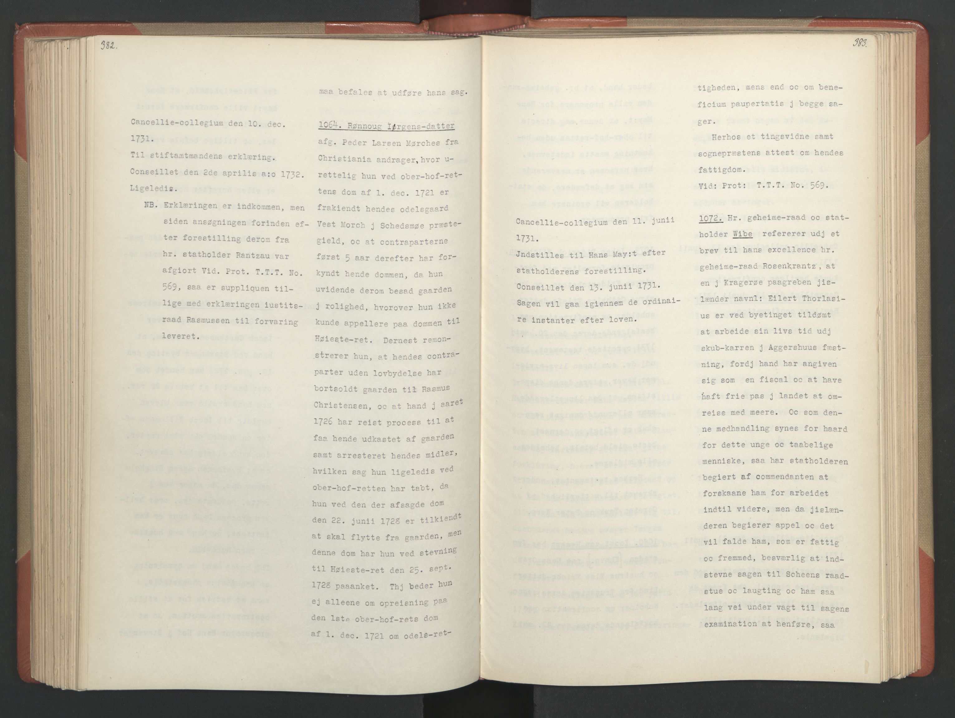 Avskriftsamlingen, AV/RA-EA-4022/F/Fa/L0094: Supplikker, 1731, s. 195