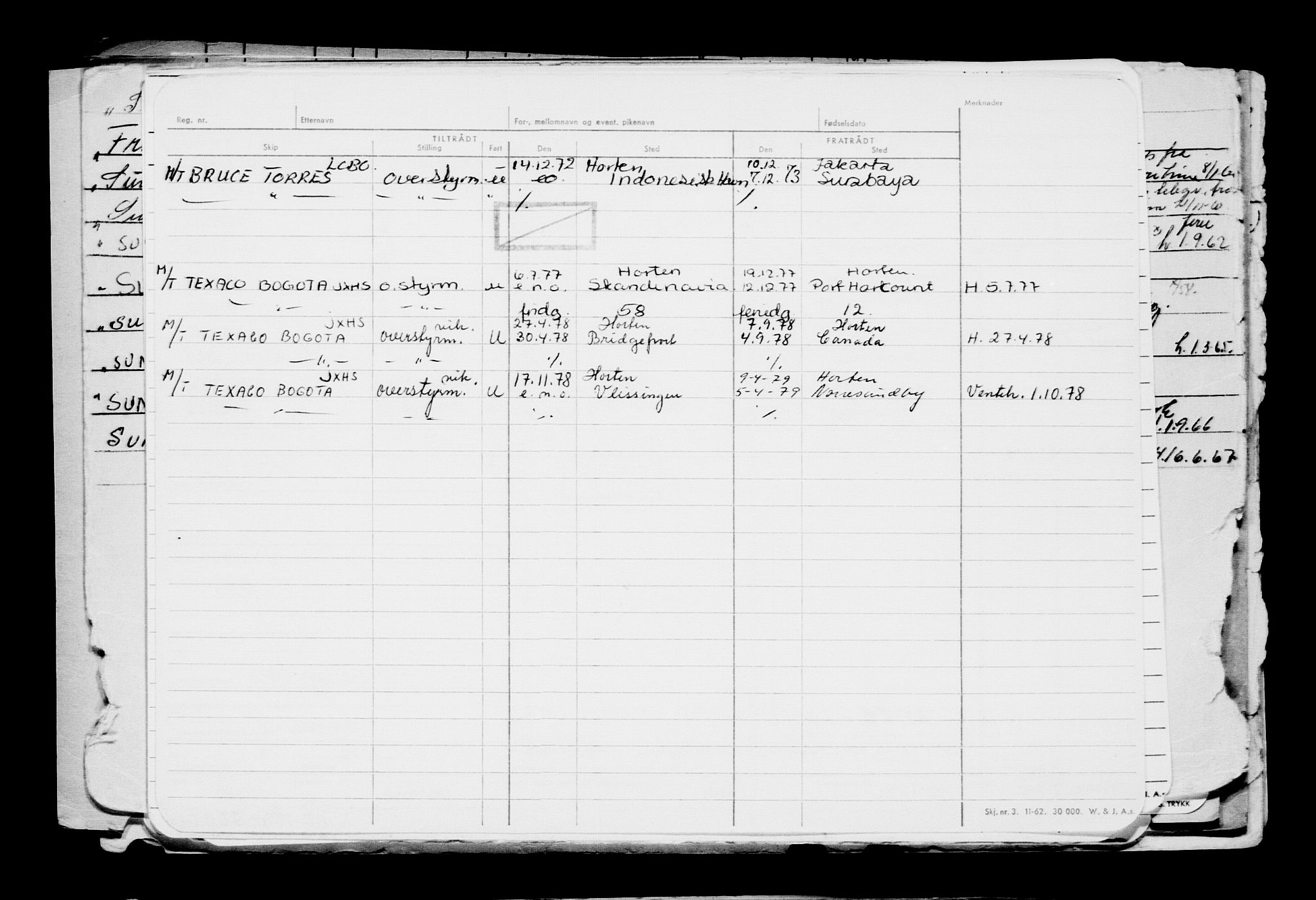 Direktoratet for sjømenn, AV/RA-S-3545/G/Gb/L0212: Hovedkort, 1922, s. 238