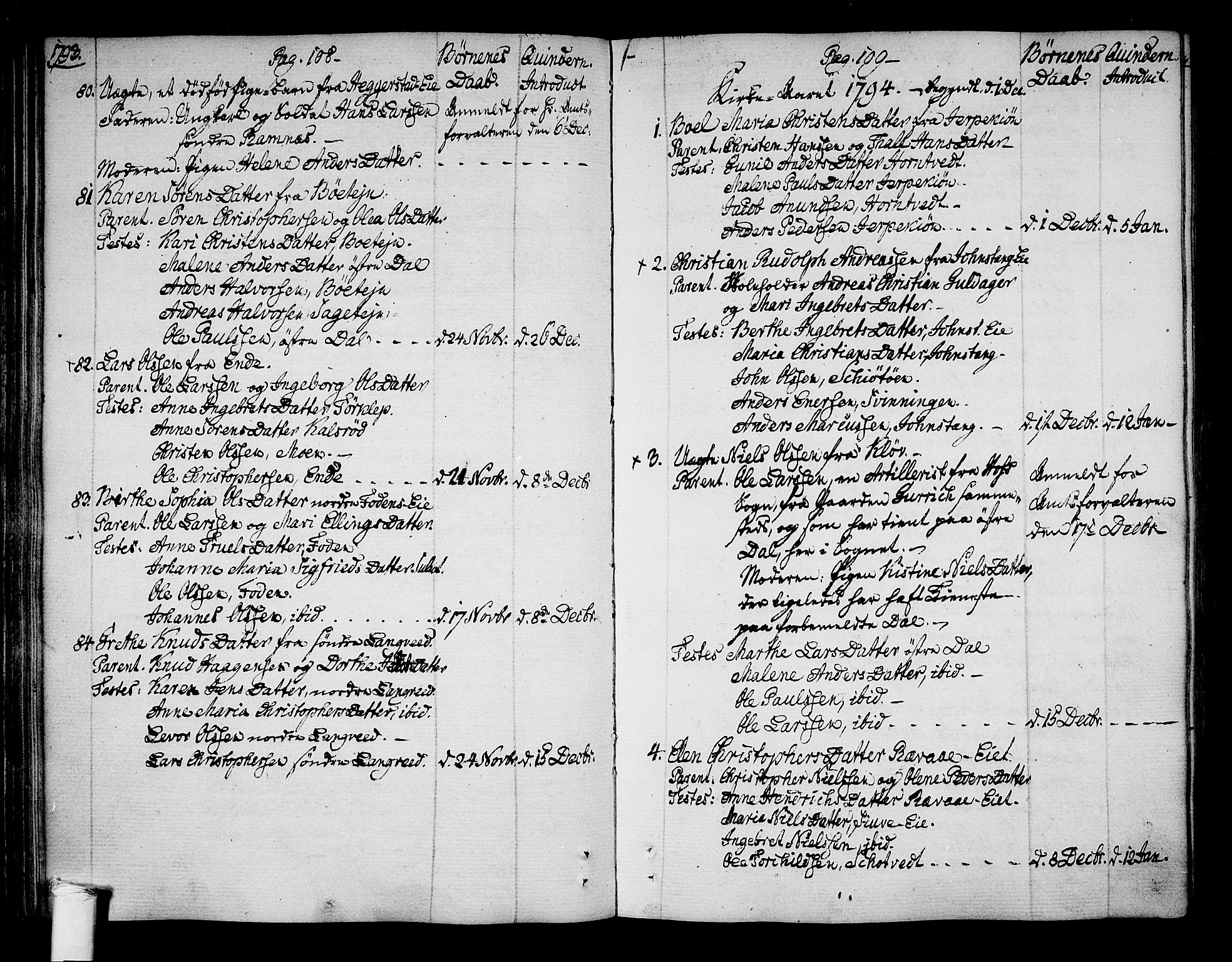 Ramnes kirkebøker, SAKO/A-314/F/Fa/L0003: Ministerialbok nr. I 3, 1790-1813, s. 108-109