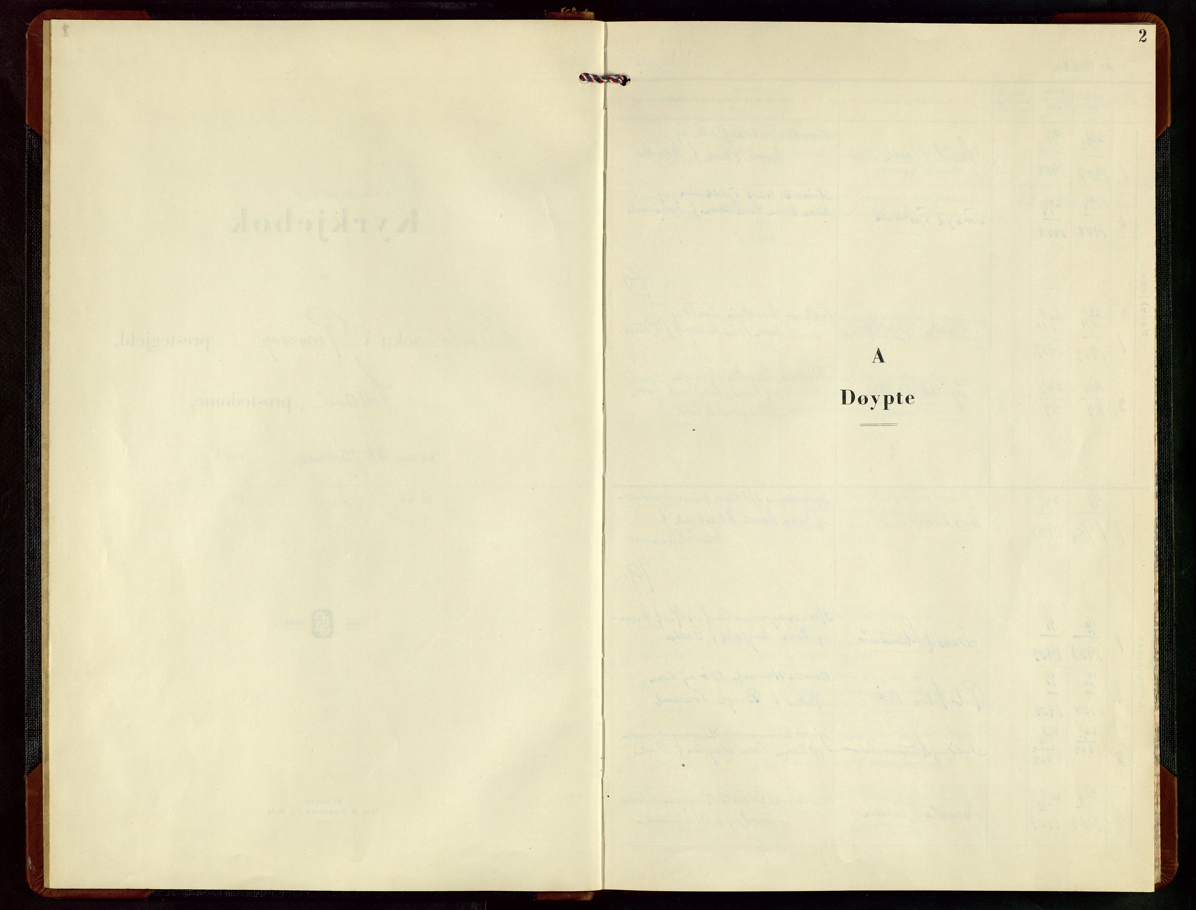 Rennesøy sokneprestkontor, SAST/A -101827/H/Ha/Hab/L0021: Klokkerbok nr. B 20, 1958-1972, s. 2