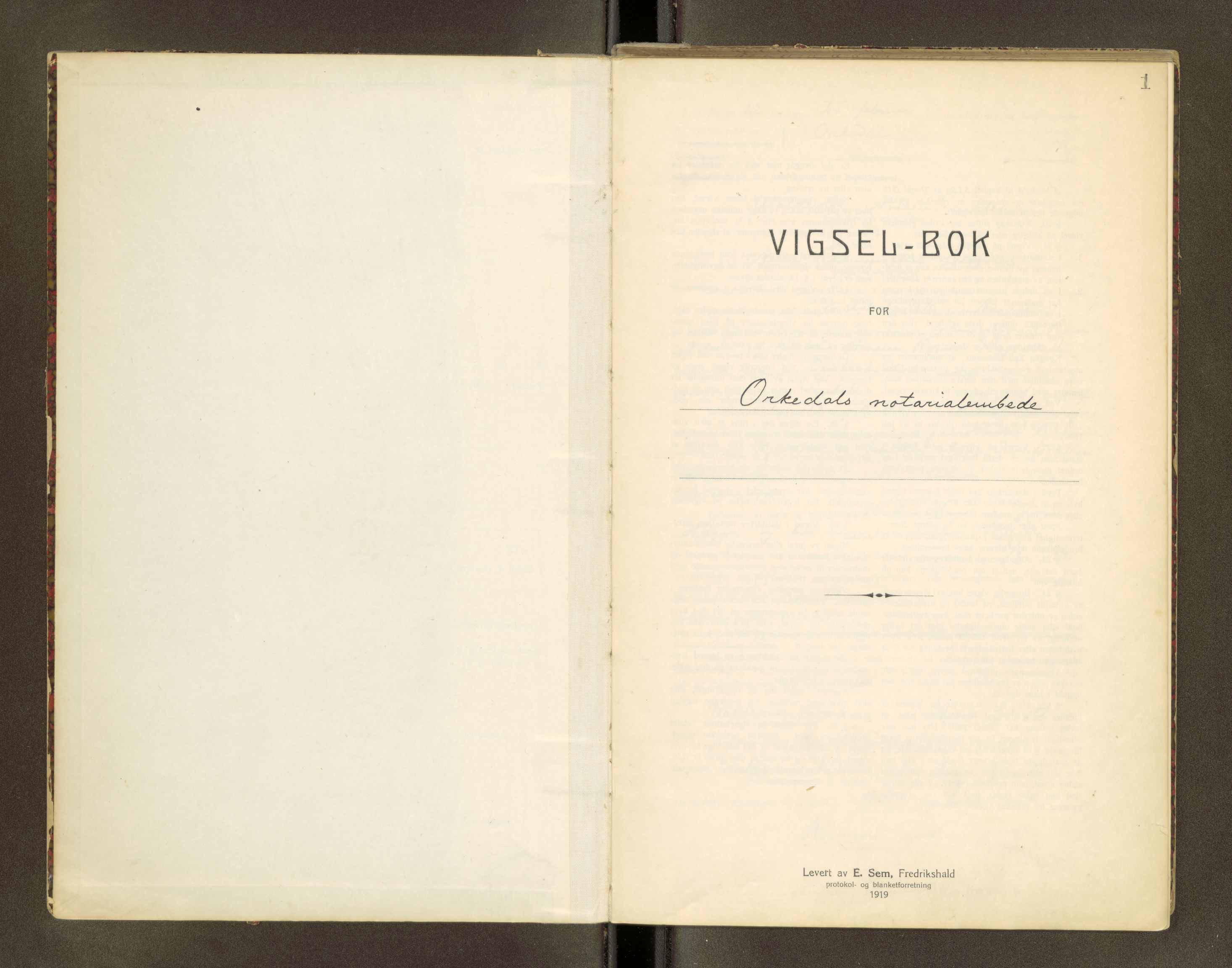Orkdal sorenskriveri, SAT/A-4169/1/6/6D/L0003: Lysingsbok, 1922-1943, s. 1
