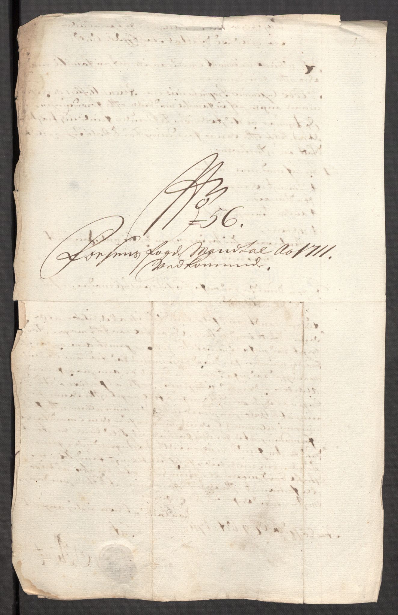 Rentekammeret inntil 1814, Reviderte regnskaper, Fogderegnskap, AV/RA-EA-4092/R57/L3860: Fogderegnskap Fosen, 1711, s. 117