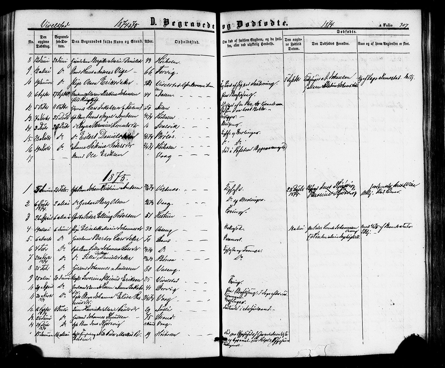 Ministerialprotokoller, klokkerbøker og fødselsregistre - Nordland, SAT/A-1459/817/L0262: Ministerialbok nr. 817A03 /2, 1867-1877, s. 307