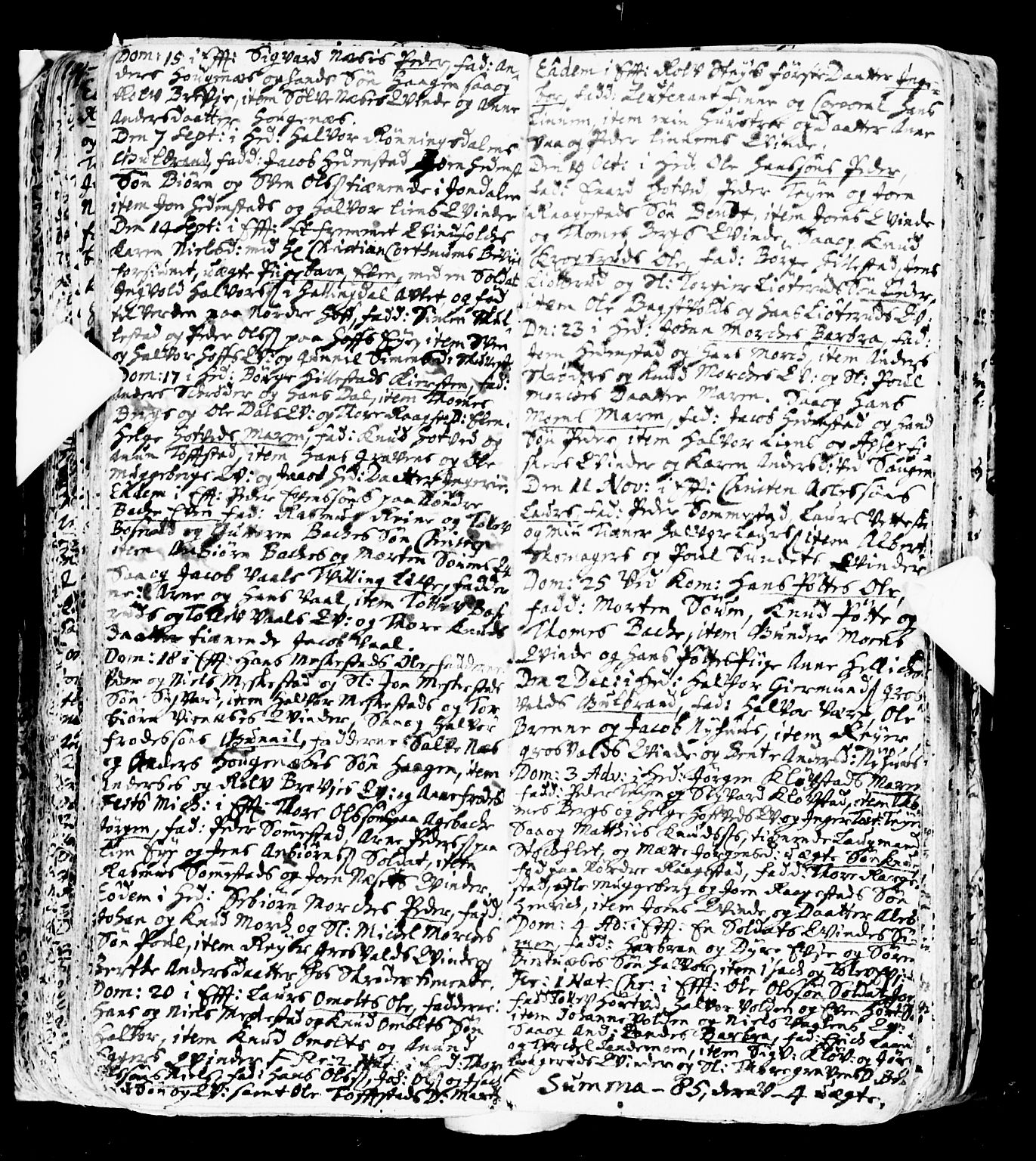 Sandsvær kirkebøker, SAKO/A-244/F/Fa/L0001: Ministerialbok nr. I 1, 1665-1725, s. 70