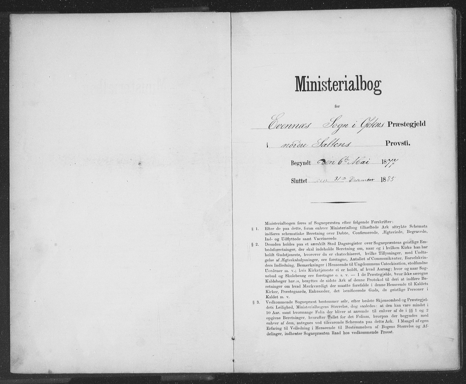 Ministerialprotokoller, klokkerbøker og fødselsregistre - Nordland, SAT/A-1459/863/L0913: Klokkerbok nr. 863C03, 1877-1885