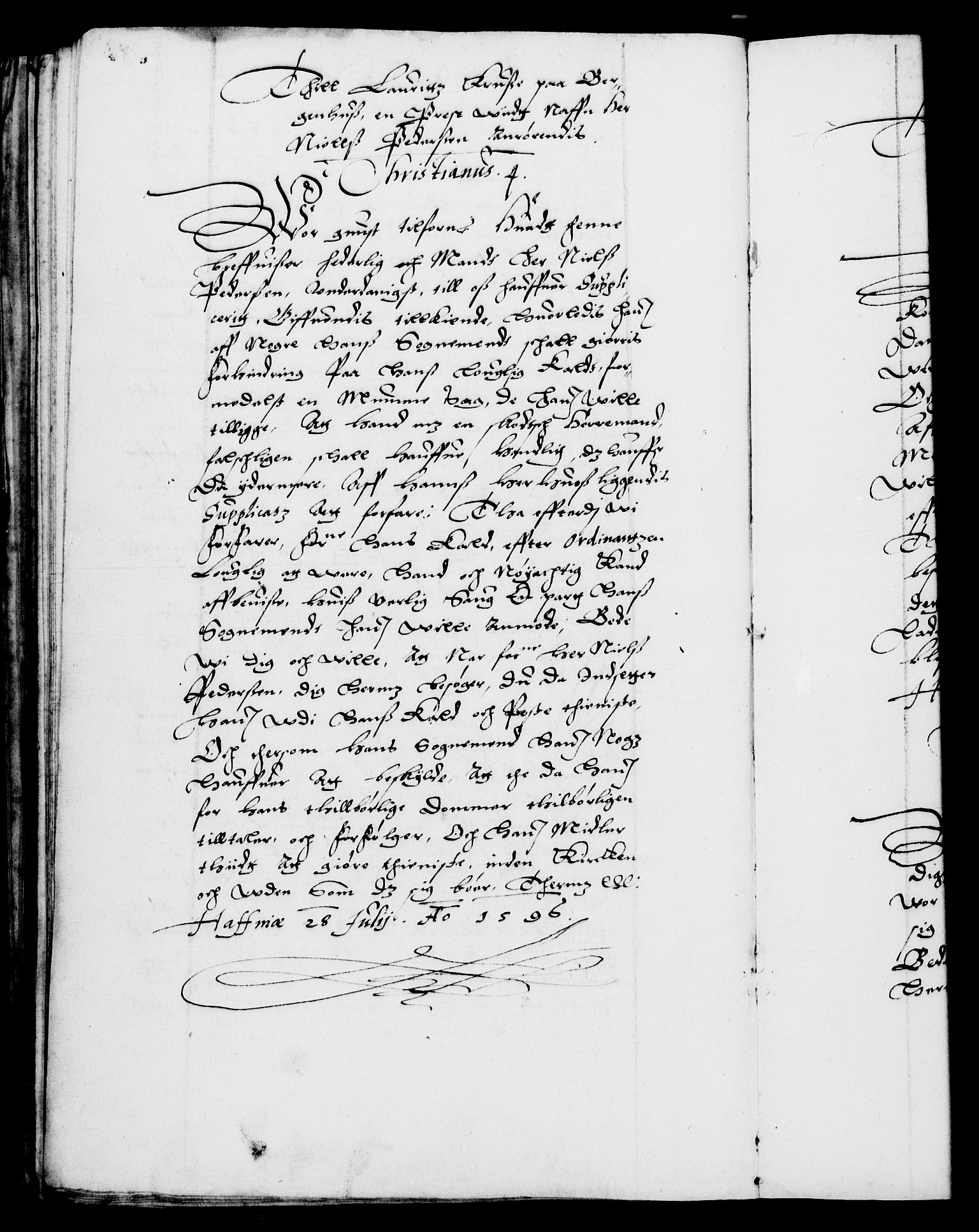 Danske Kanselli 1572-1799, AV/RA-EA-3023/F/Fc/Fca/Fcab/L0002: Norske tegnelser (mikrofilm), 1588-1596, s. 380b