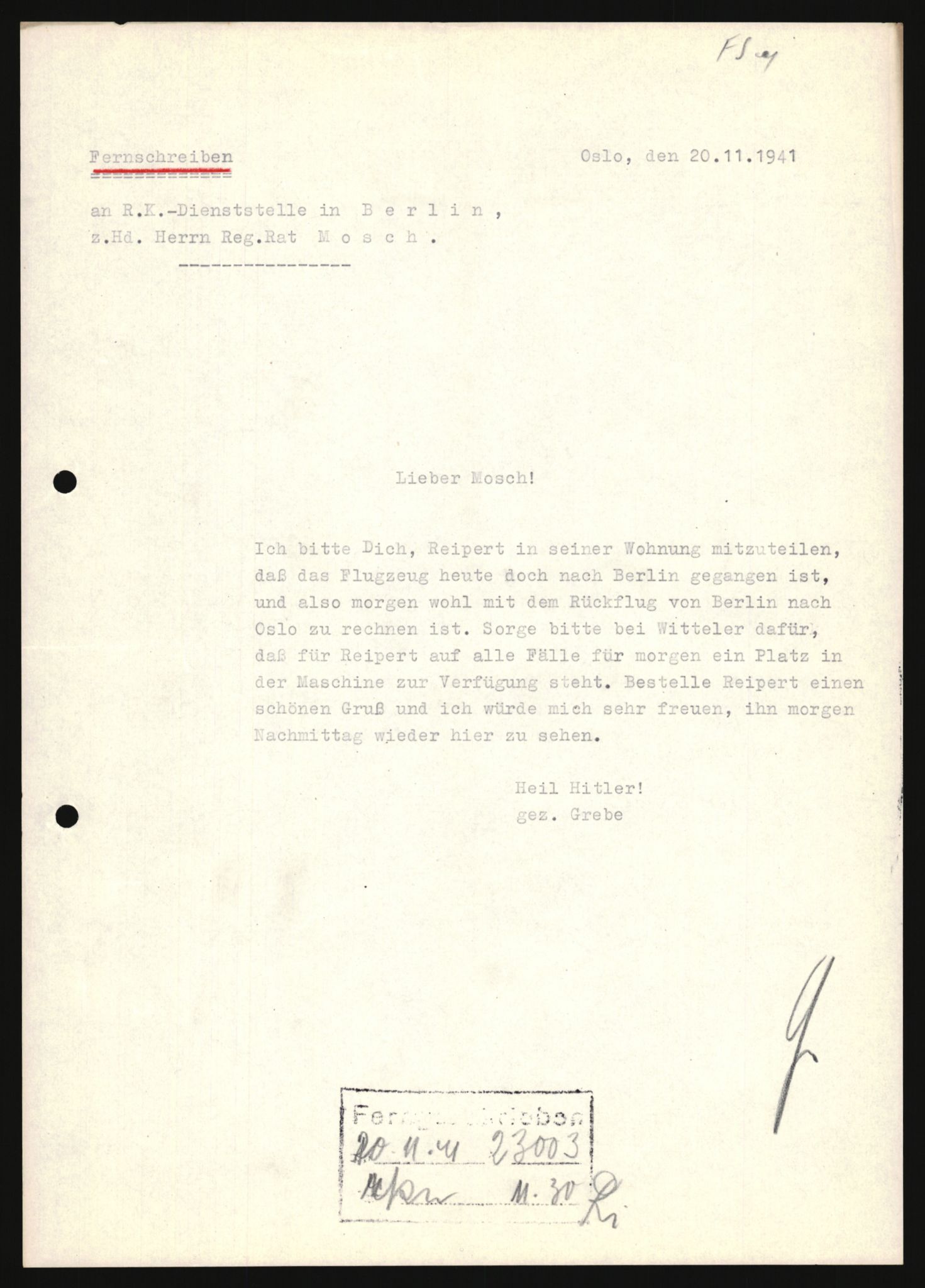 Forsvarets Overkommando. 2 kontor. Arkiv 11.4. Spredte tyske arkivsaker, AV/RA-RAFA-7031/D/Dar/Darb/L0009: Reichskommissariat - Hauptabteilung Volksaufklärung und Propaganda, 1940-1942, s. 45