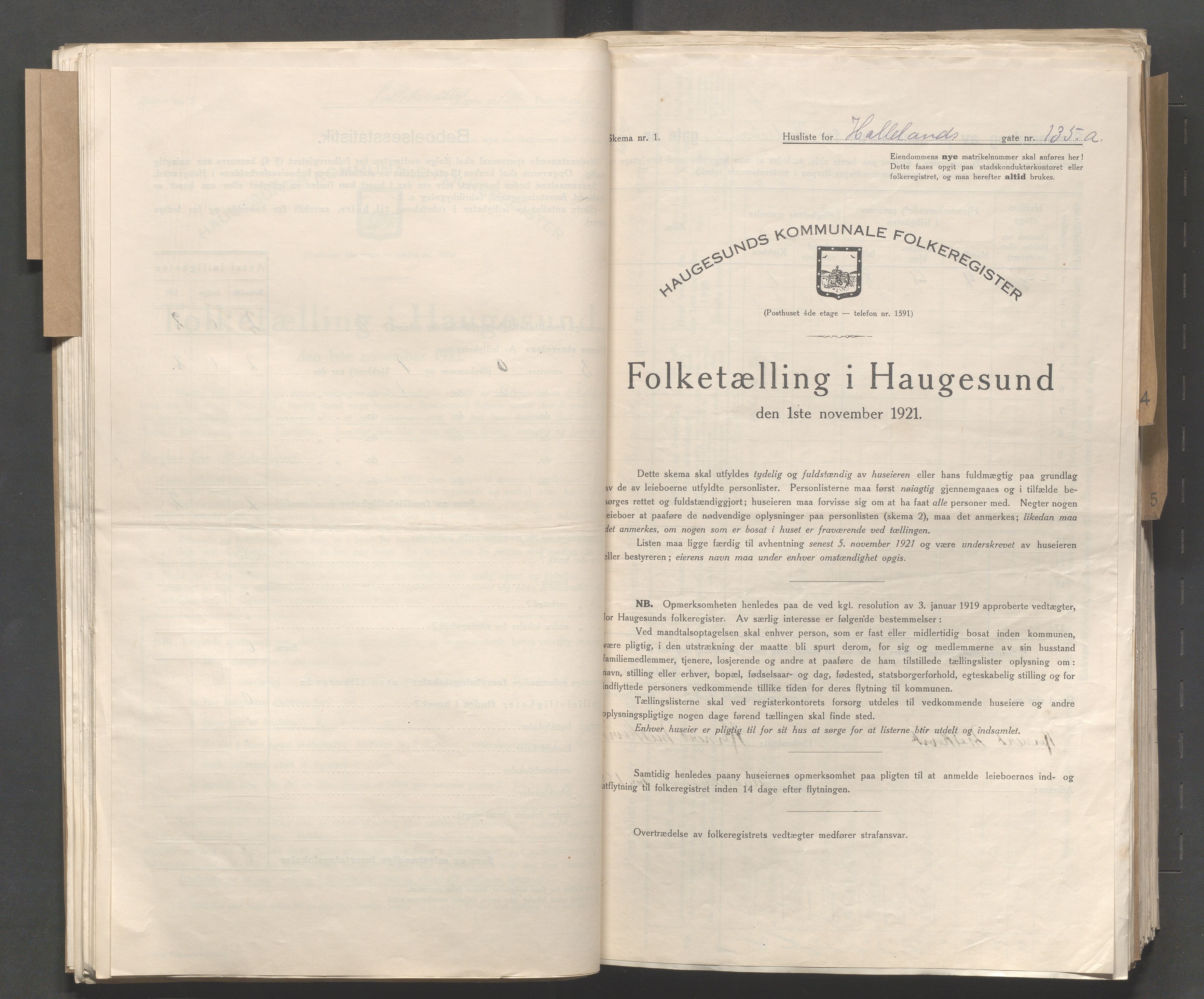 IKAR, Kommunal folketelling 1.11.1921 for Haugesund, 1921, s. 6692