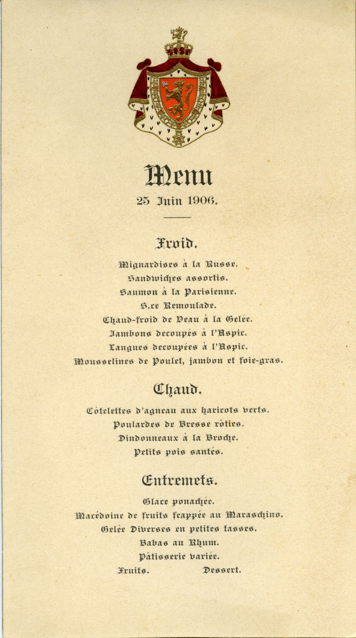 Byfogd Gottfried G. Klem, VLFK/A-1499/F/L0001/0001/0011: Ymse dokument knytt til kroninga av Kong Haakon og Dronning Maud i 1906 / Ymse dokument knytt til kroninga av Kong Haakon og Dronning Maud i 1906, 1906