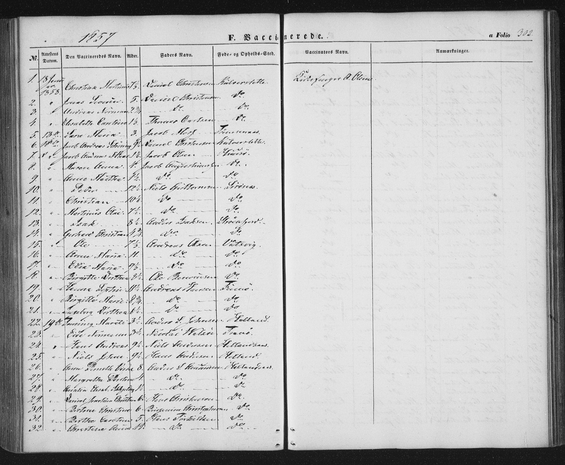 Ministerialprotokoller, klokkerbøker og fødselsregistre - Nordland, AV/SAT-A-1459/859/L0844: Ministerialbok nr. 859A04, 1849-1862, s. 302