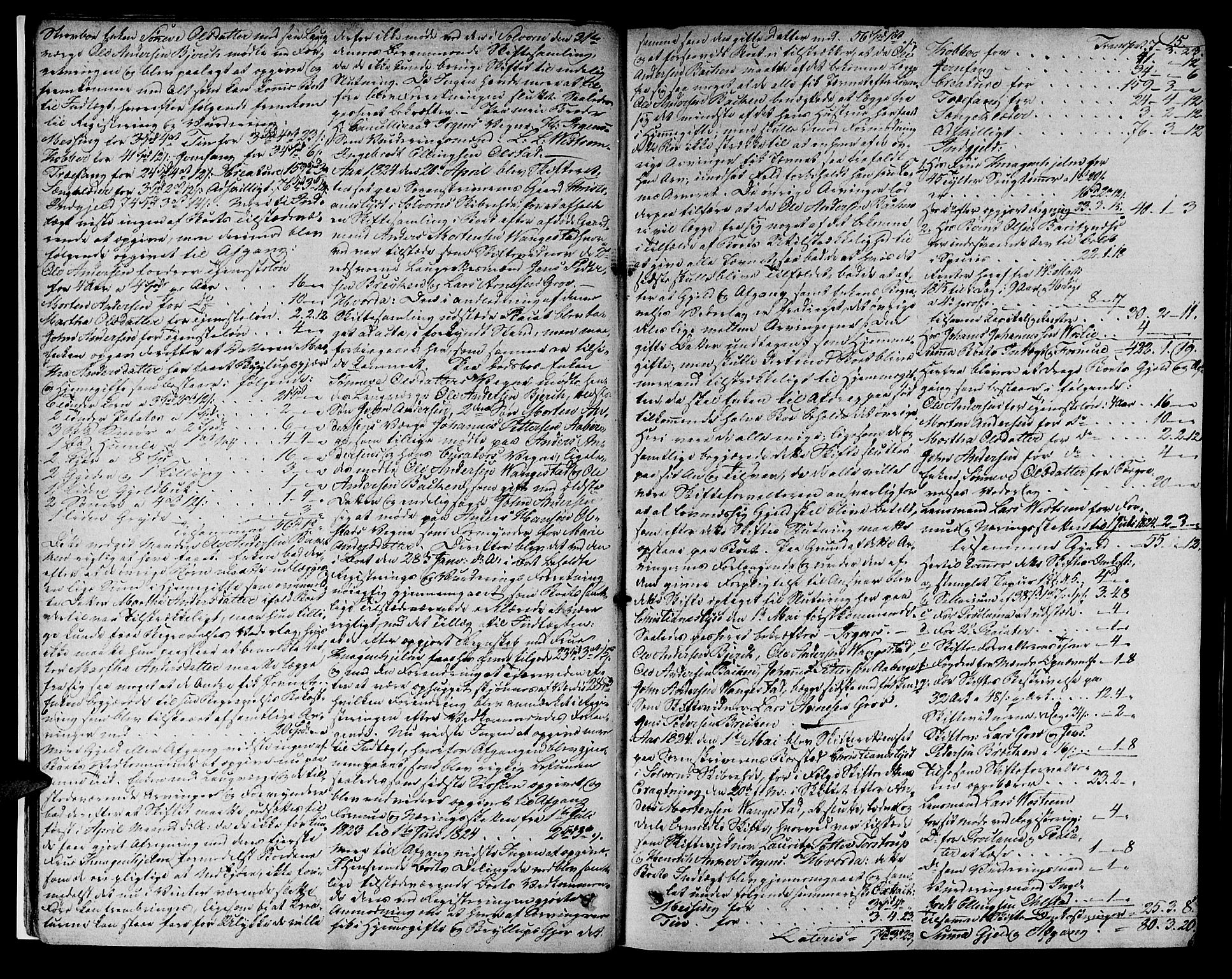 Indre Sogn tingrett, AV/SAB-A-3301/1/H/Ha/L0014a: Skifteprotokoll 14a, 1824-1826, s. 14b-15a