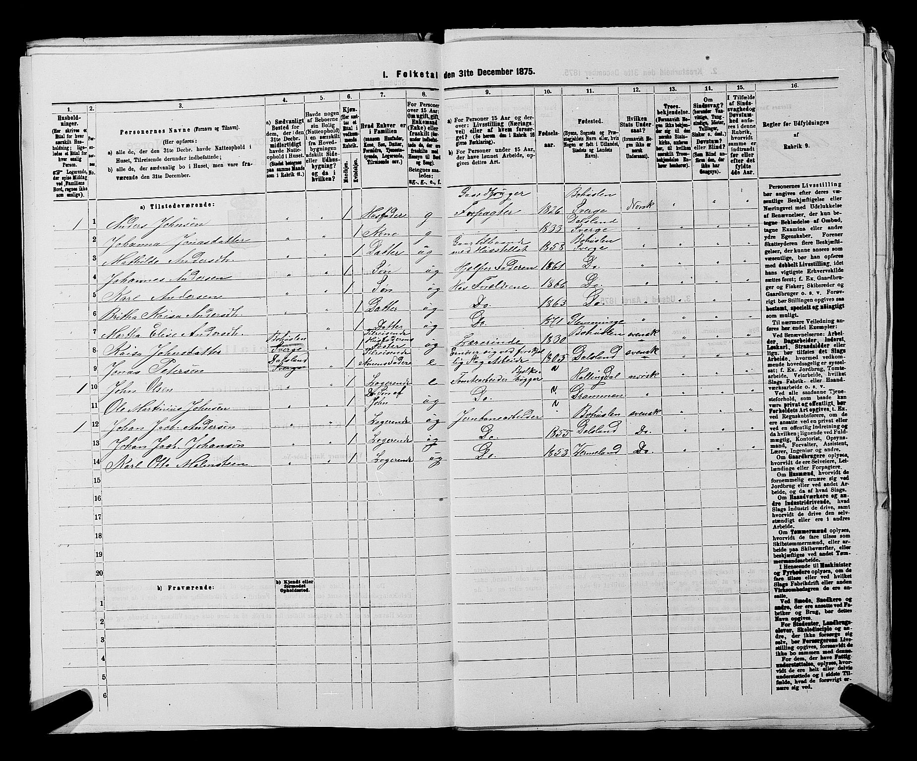 RA, Folketelling 1875 for 0132L Fredrikstad prestegjeld, Glemmen sokn, 1875, s. 804