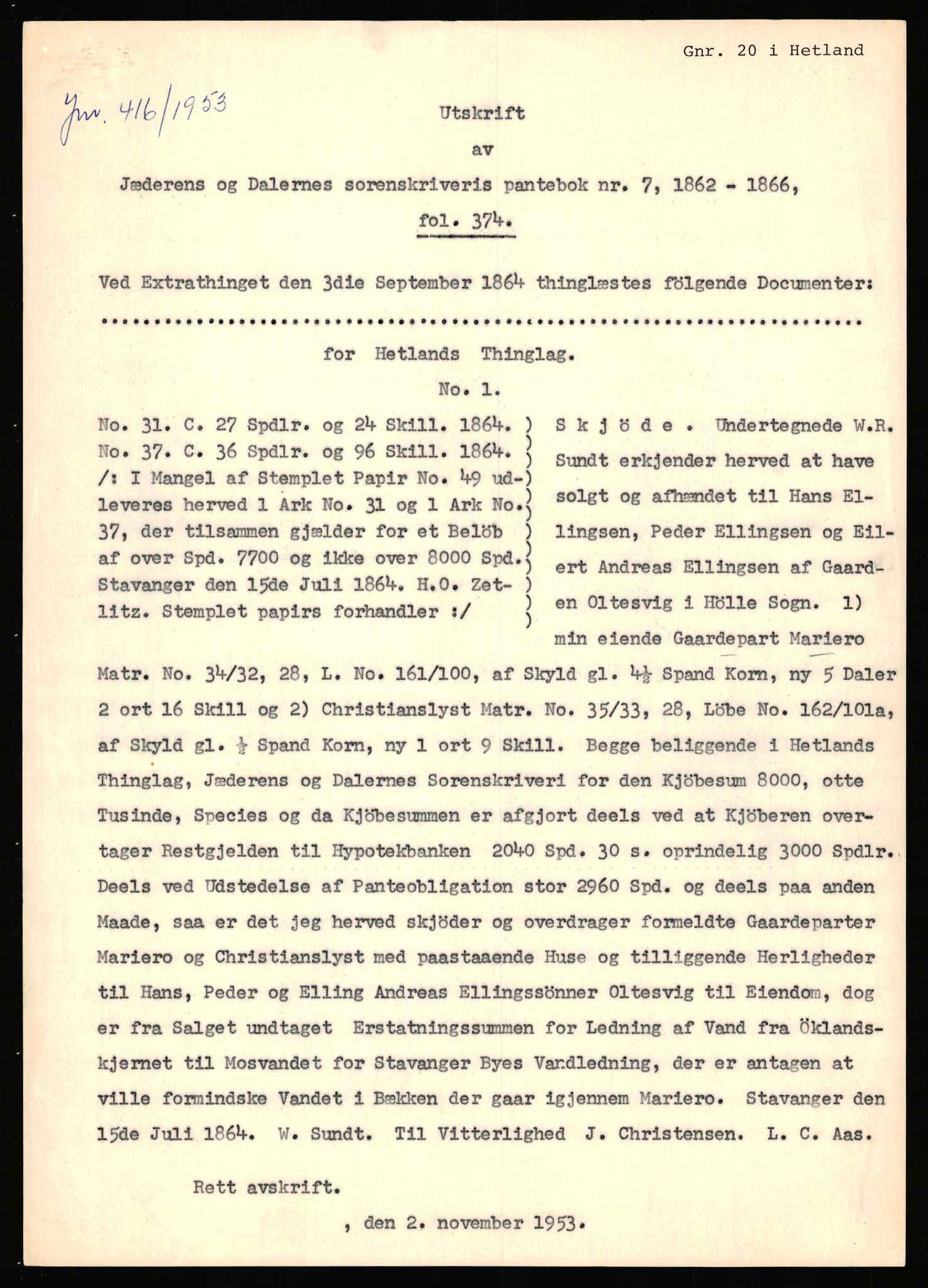 Statsarkivet i Stavanger, AV/SAST-A-101971/03/Y/Yj/L0048: Avskrifter sortert etter gårdsnavn: Kluge - Kristianslyst, 1750-1930, s. 557