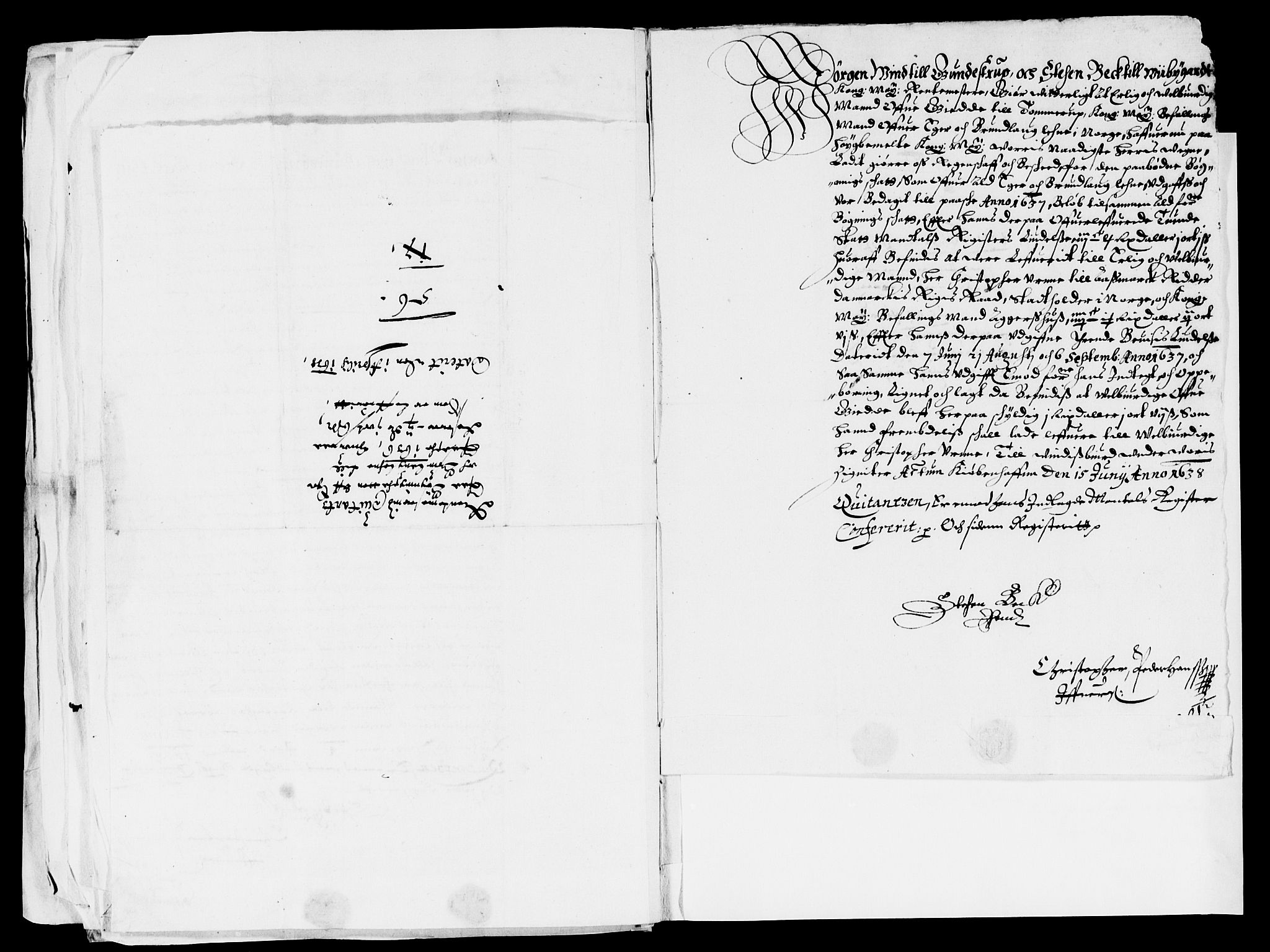 Rentekammeret inntil 1814, Reviderte regnskaper, Lensregnskaper, AV/RA-EA-5023/R/Rb/Rbm/L0006: Eiker len, 1639-1641