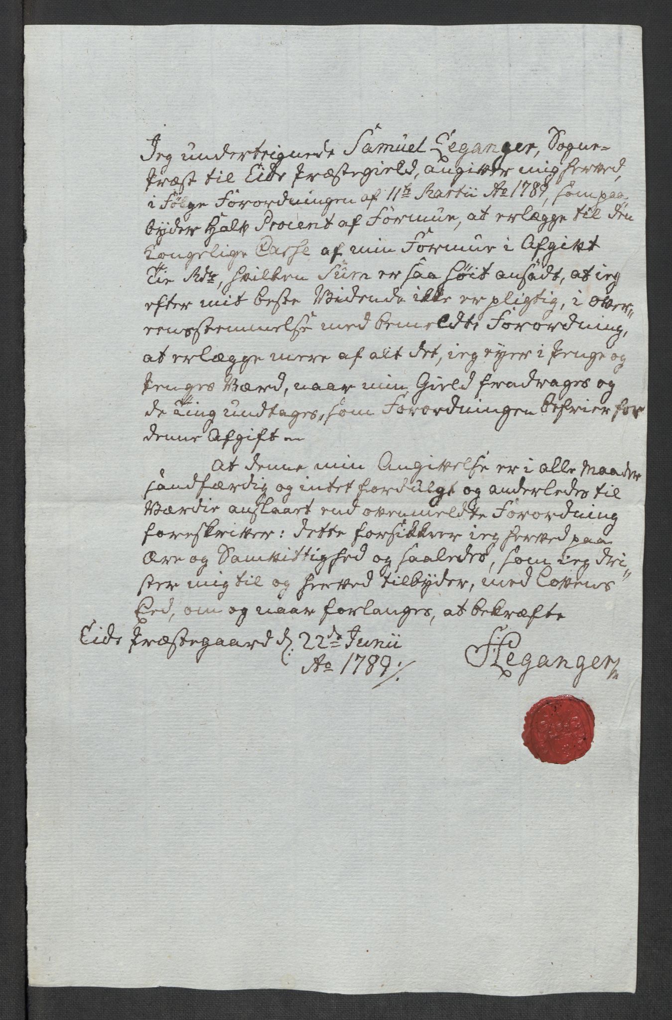 Rentekammeret inntil 1814, Reviderte regnskaper, Mindre regnskaper, AV/RA-EA-4068/Rf/Rfe/L0048: Sunnfjord og Nordfjord fogderier, 1789, s. 55