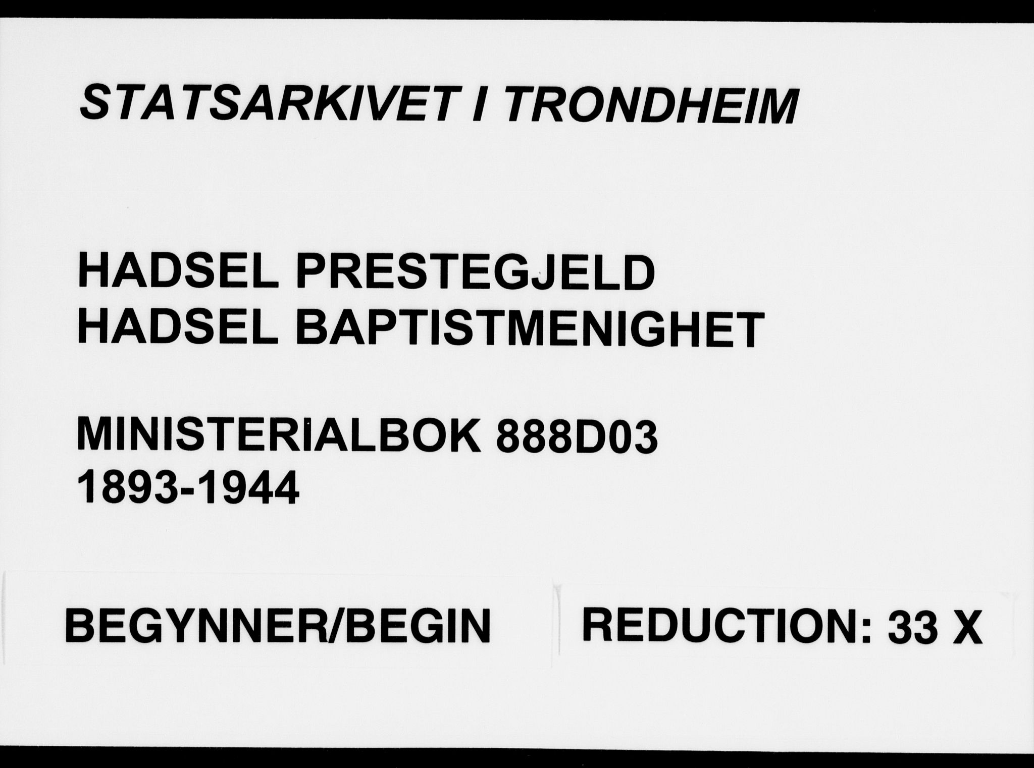 Ministerialprotokoller, klokkerbøker og fødselsregistre - Nordland, AV/SAT-A-1459/888/L1276: Dissenterprotokoll nr. 888D03, 1893-1944