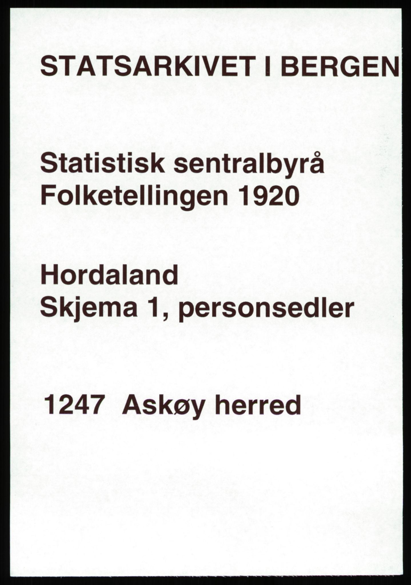 SAB, Folketelling 1920 for 1247 Askøy herred, 1920, s. 3558