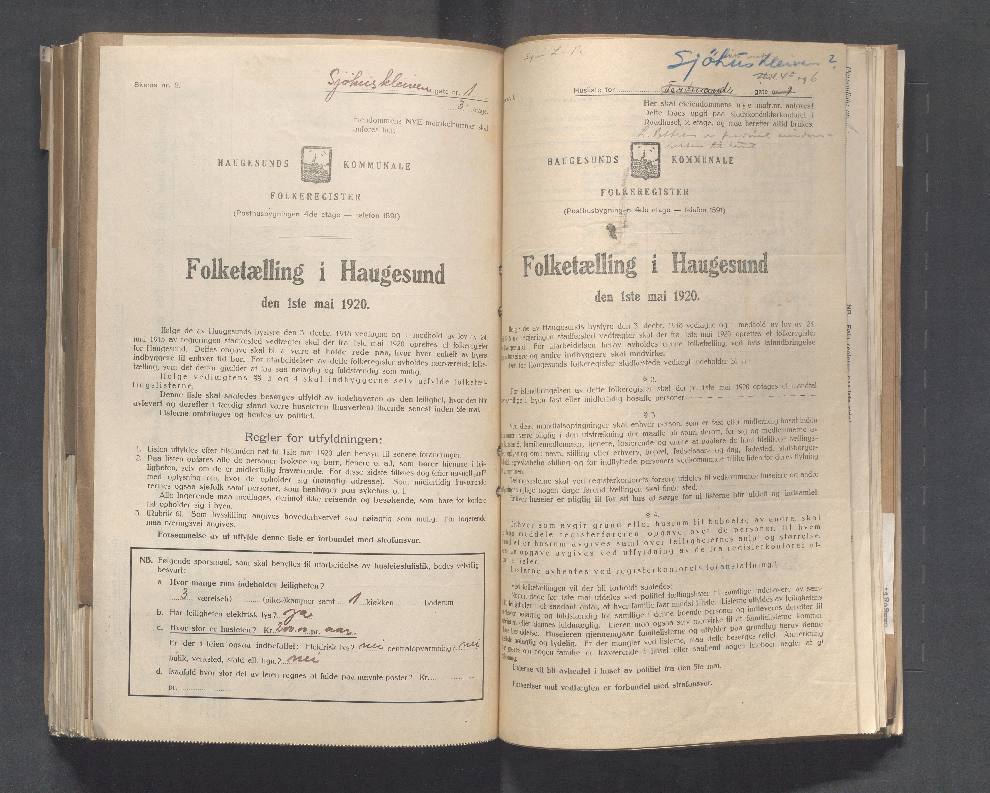 IKAR, Kommunal folketelling 1.5.1920 for Haugesund, 1920, s. 6265