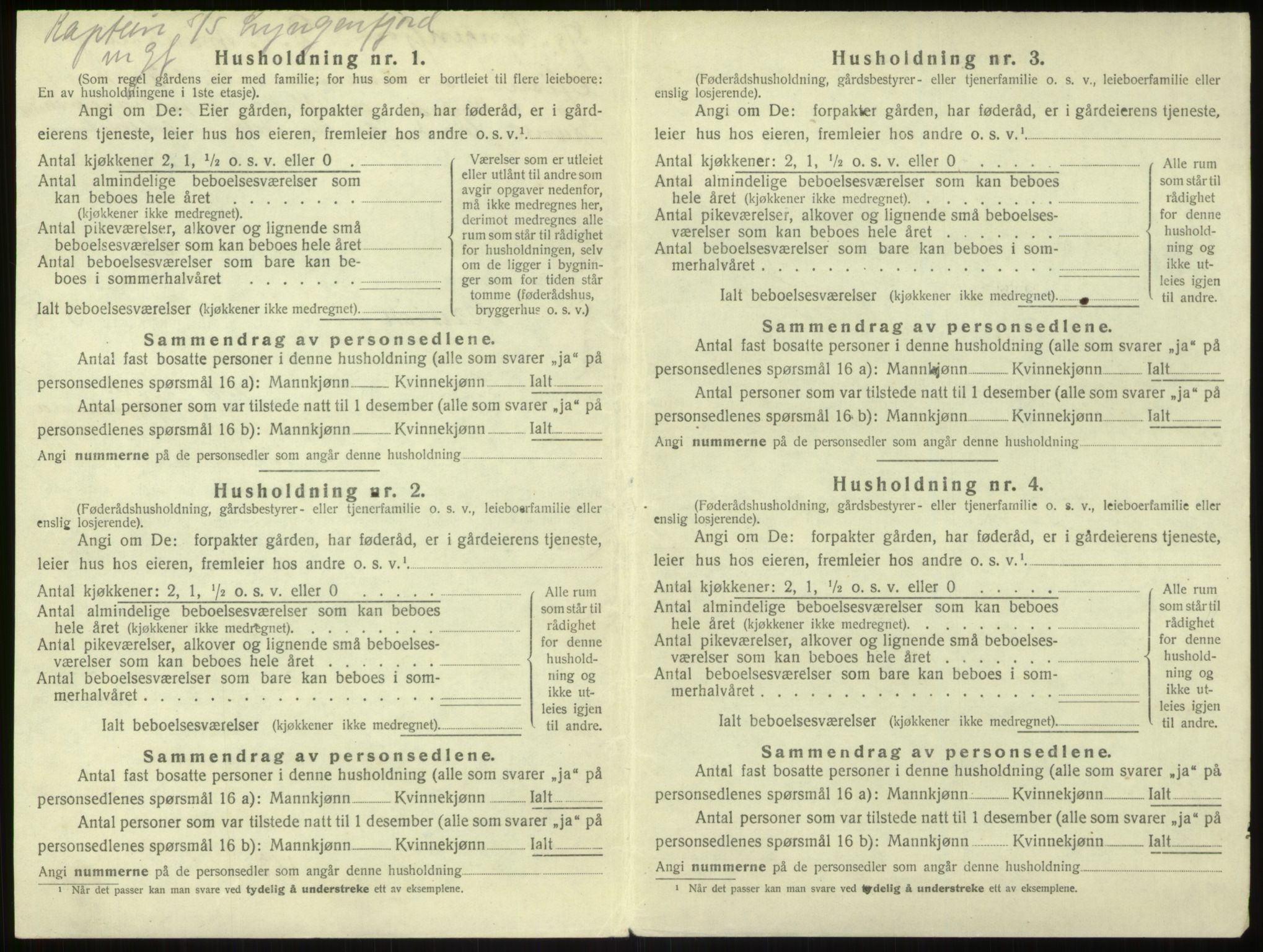 SAB, Folketelling 1920 for 1251 Bruvik herred, 1920, s. 402