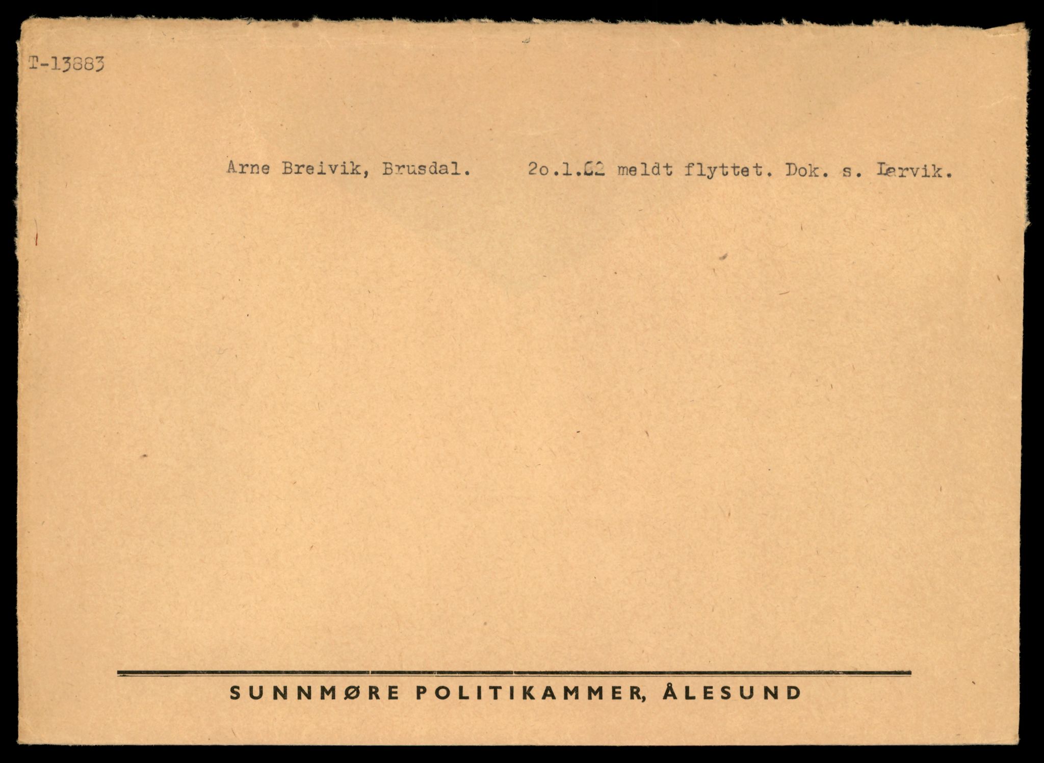 Møre og Romsdal vegkontor - Ålesund trafikkstasjon, AV/SAT-A-4099/F/Fe/L0041: Registreringskort for kjøretøy T 13710 - T 13905, 1927-1998, s. 3037