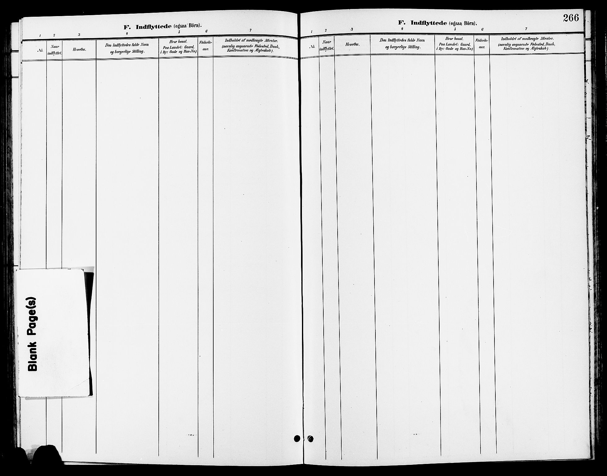 Tynset prestekontor, AV/SAH-PREST-058/H/Ha/Hab/L0009: Klokkerbok nr. 9, 1900-1914, s. 266