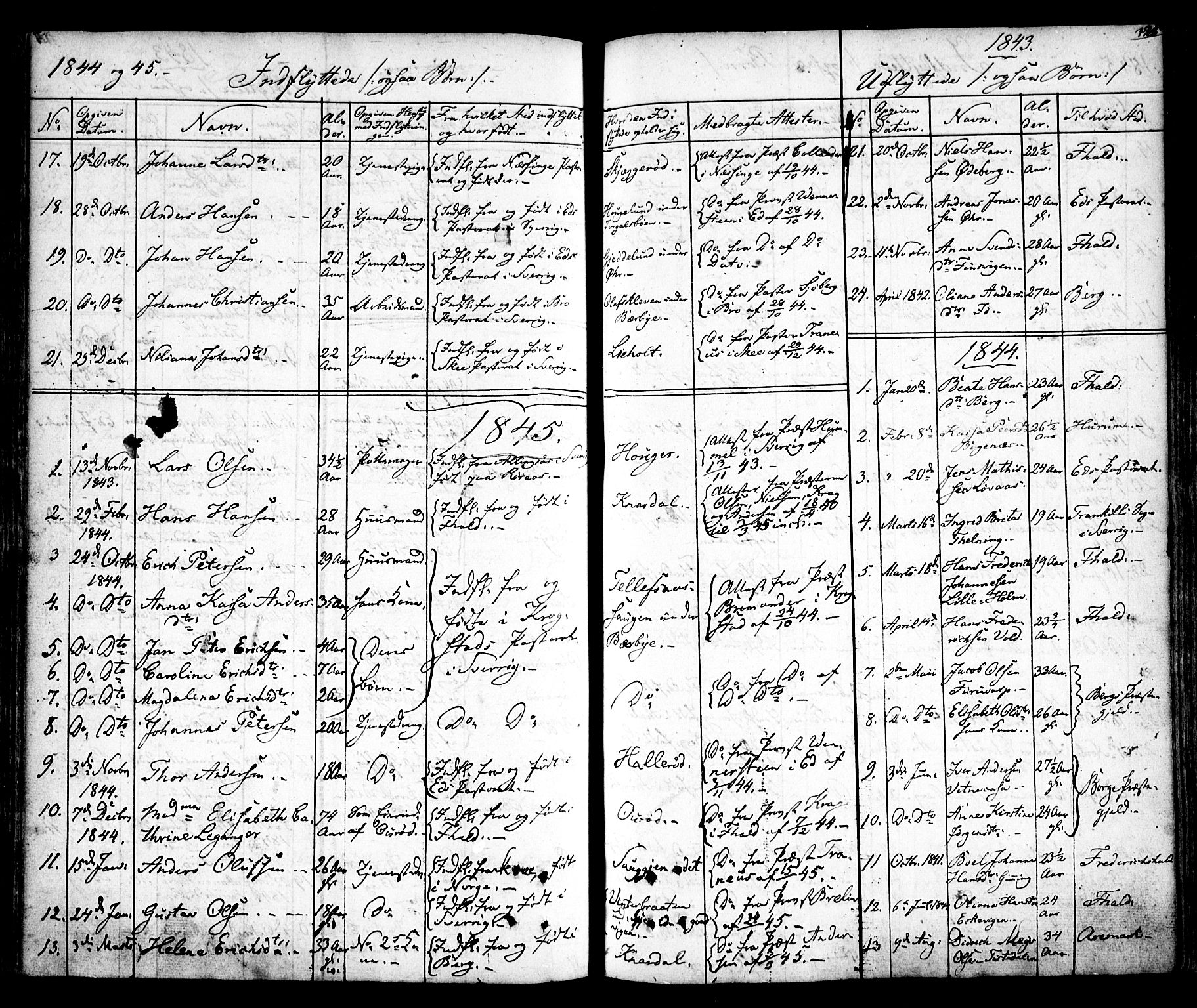 Idd prestekontor Kirkebøker, AV/SAO-A-10911/F/Fc/L0003: Ministerialbok nr. III 3, 1832-1847, s. 325