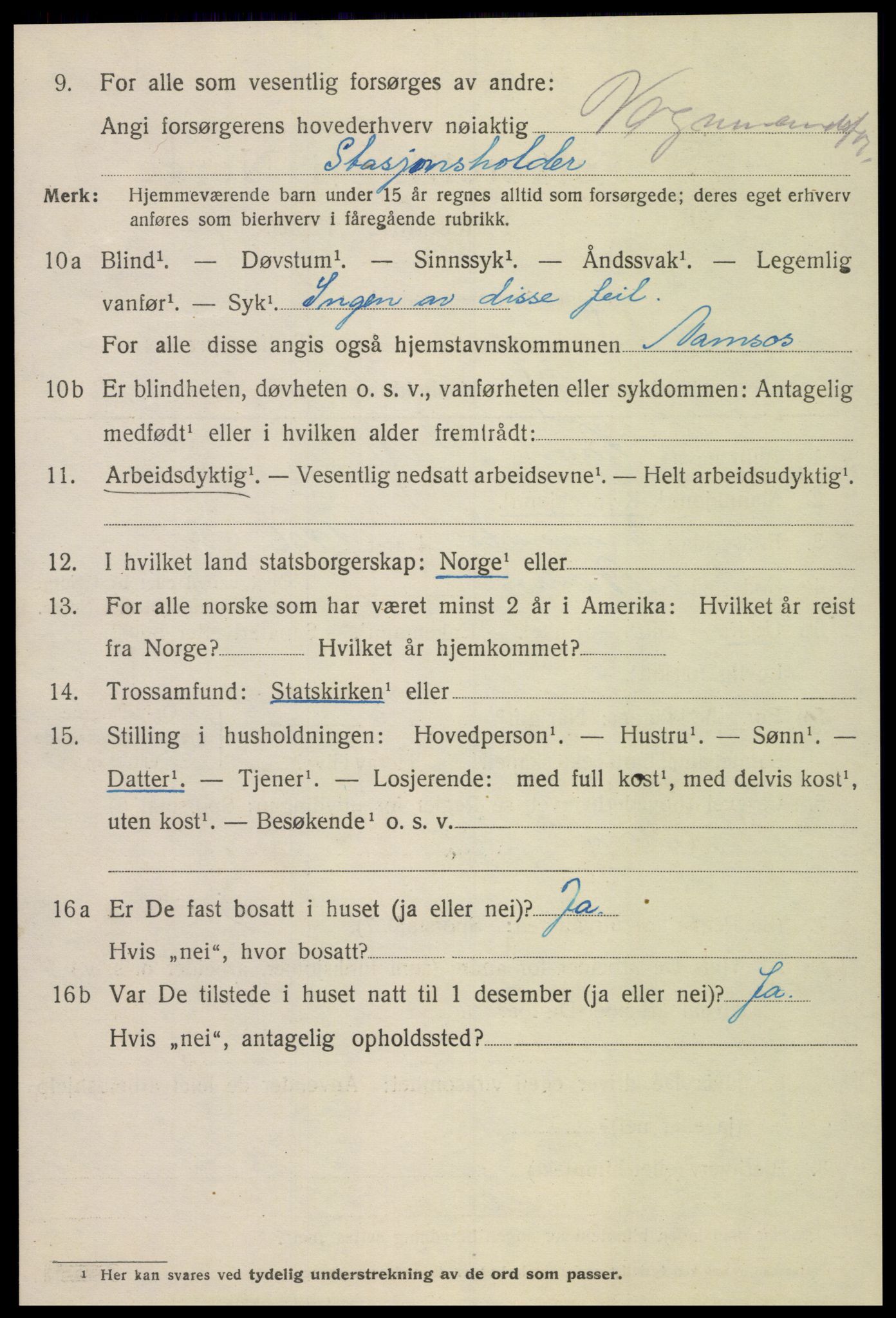 SAT, Folketelling 1920 for 1703 Namsos ladested, 1920, s. 4806