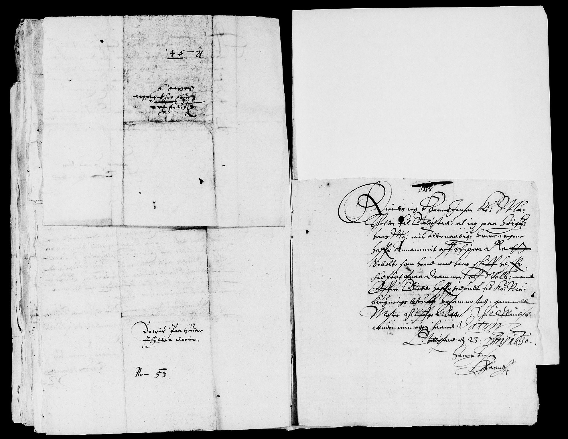 Rentekammeret inntil 1814, Reviderte regnskaper, Lensregnskaper, AV/RA-EA-5023/R/Rb/Rbl/L0004: Brunla len med Eiker len 1626-37, 1630-1633