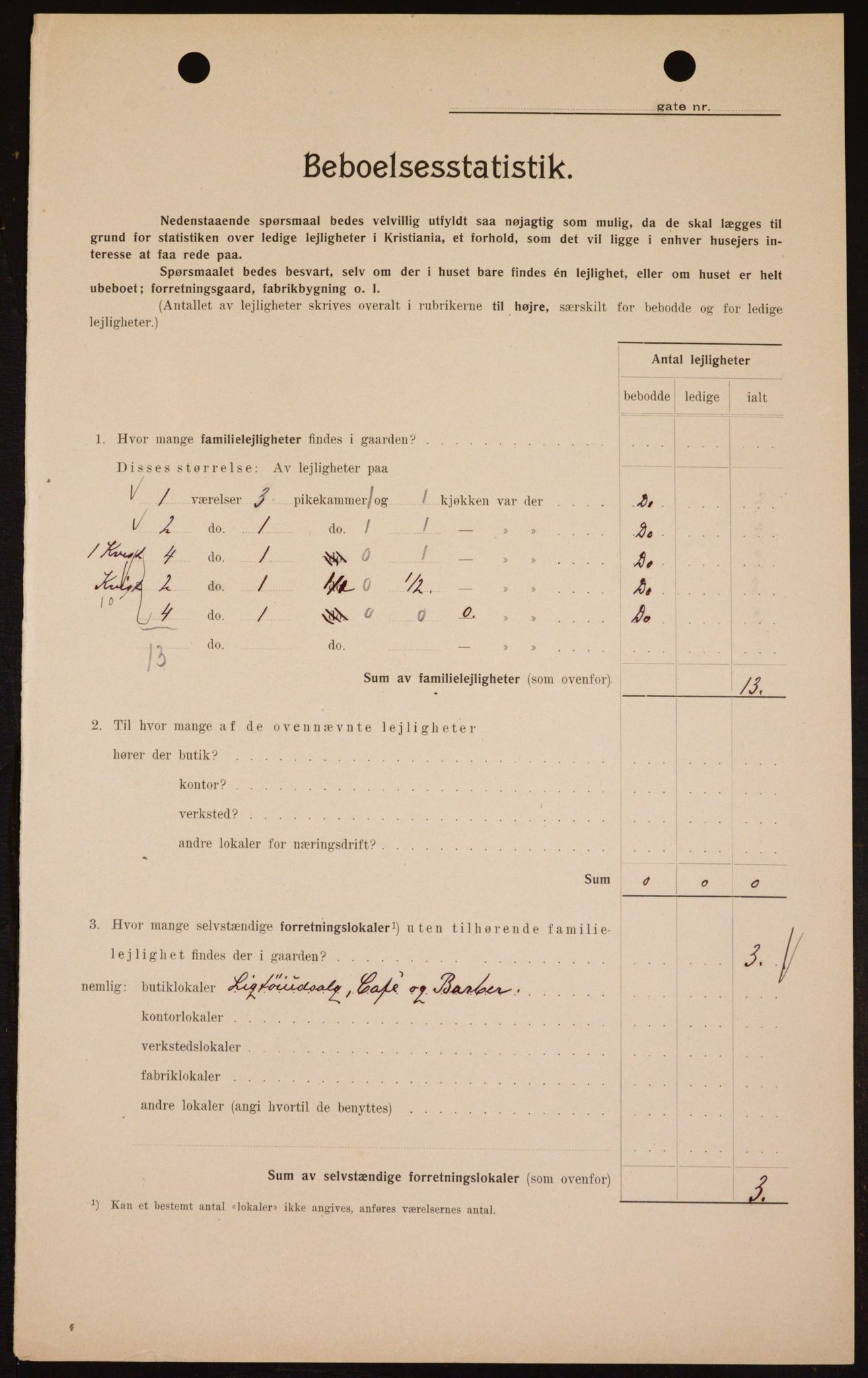 OBA, Kommunal folketelling 1.2.1909 for Kristiania kjøpstad, 1909, s. 67053