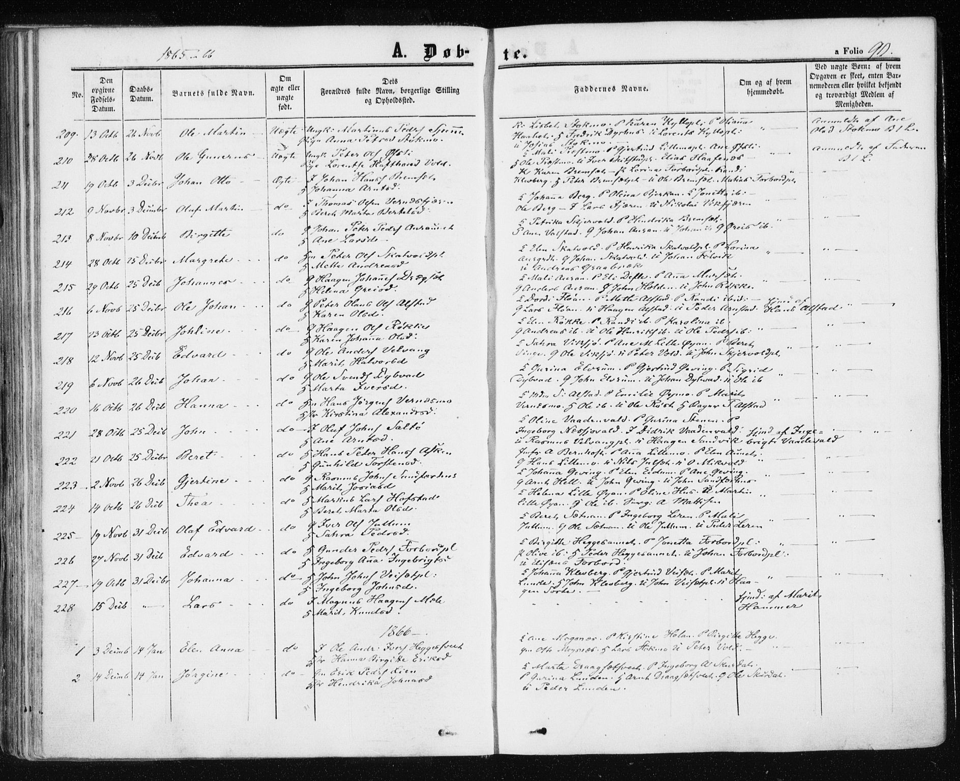 Ministerialprotokoller, klokkerbøker og fødselsregistre - Nord-Trøndelag, AV/SAT-A-1458/709/L0075: Ministerialbok nr. 709A15, 1859-1870, s. 90