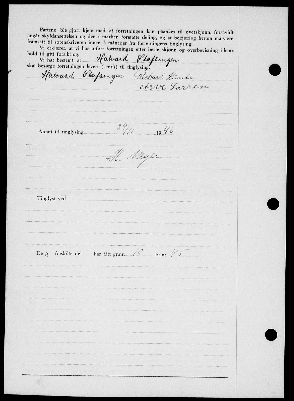 Onsøy sorenskriveri, SAO/A-10474/G/Ga/Gab/L0018: Pantebok nr. II A-18, 1946-1947, Dagboknr: 3382/1946