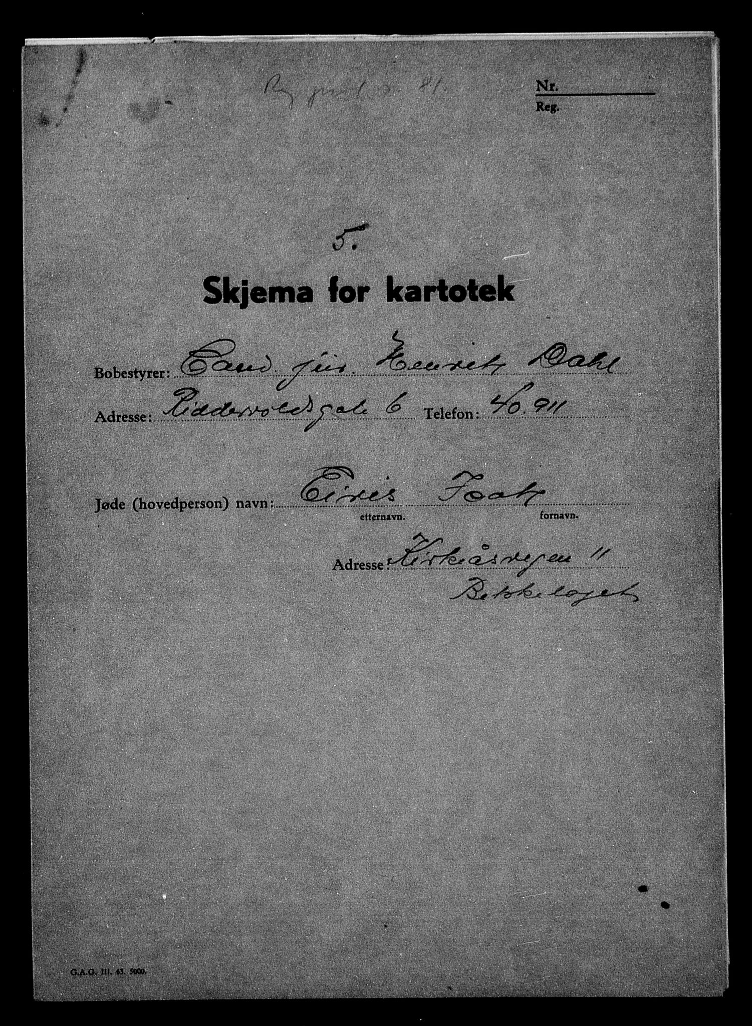 Justisdepartementet, Tilbakeføringskontoret for inndratte formuer, AV/RA-S-1564/H/Hc/Hcc/L0932: --, 1945-1947, s. 527