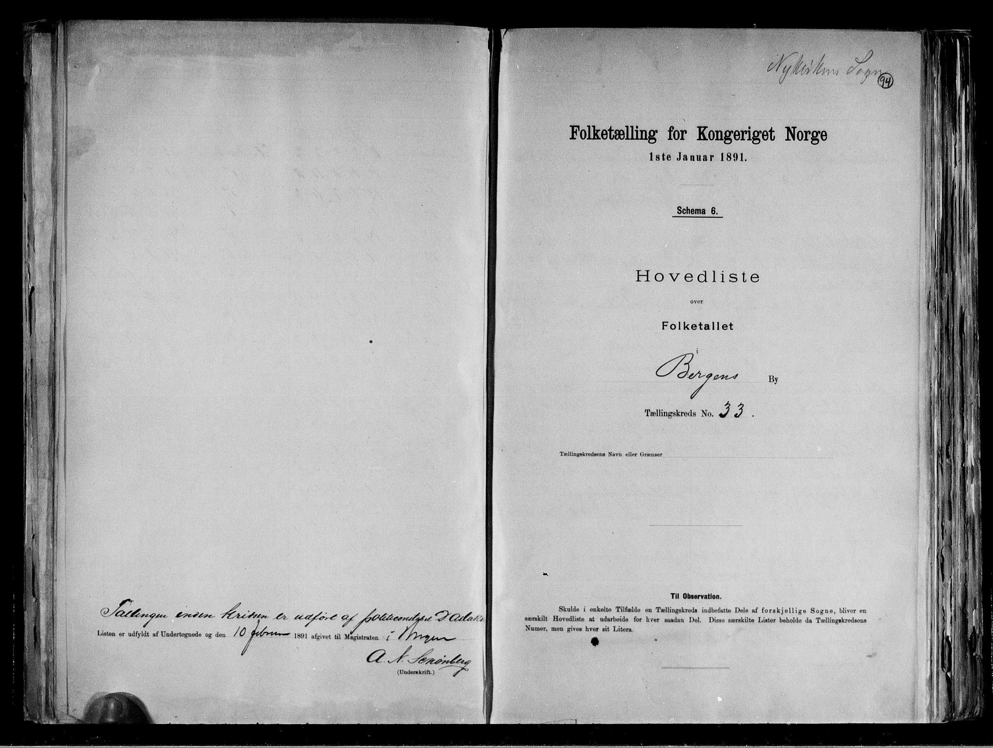 RA, Folketelling 1891 for 1301 Bergen kjøpstad, 1891, s. 96