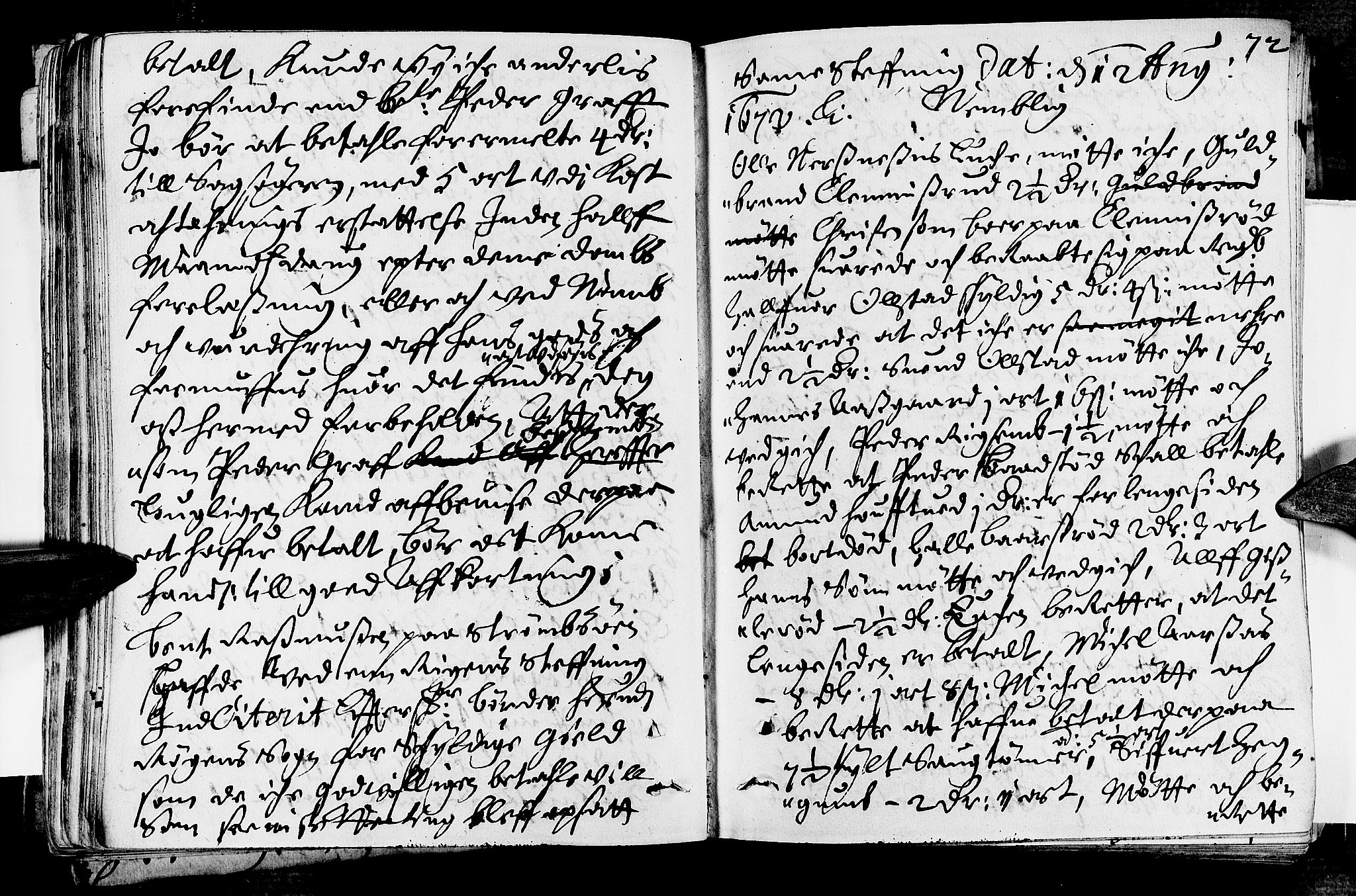 Lier, Røyken og Hurum sorenskriveri, SAKO/A-89/F/Fa/L0013: Tingbok, 1672, s. 72