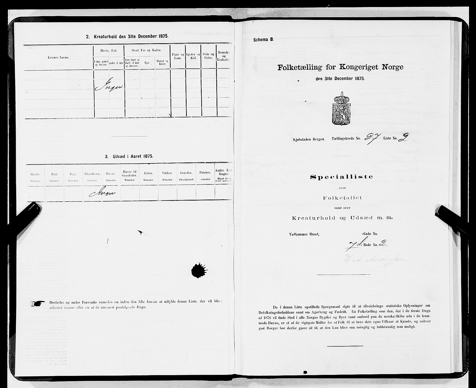 SAB, Folketelling 1875 for 1301 Bergen kjøpstad, 1875, s. 1344