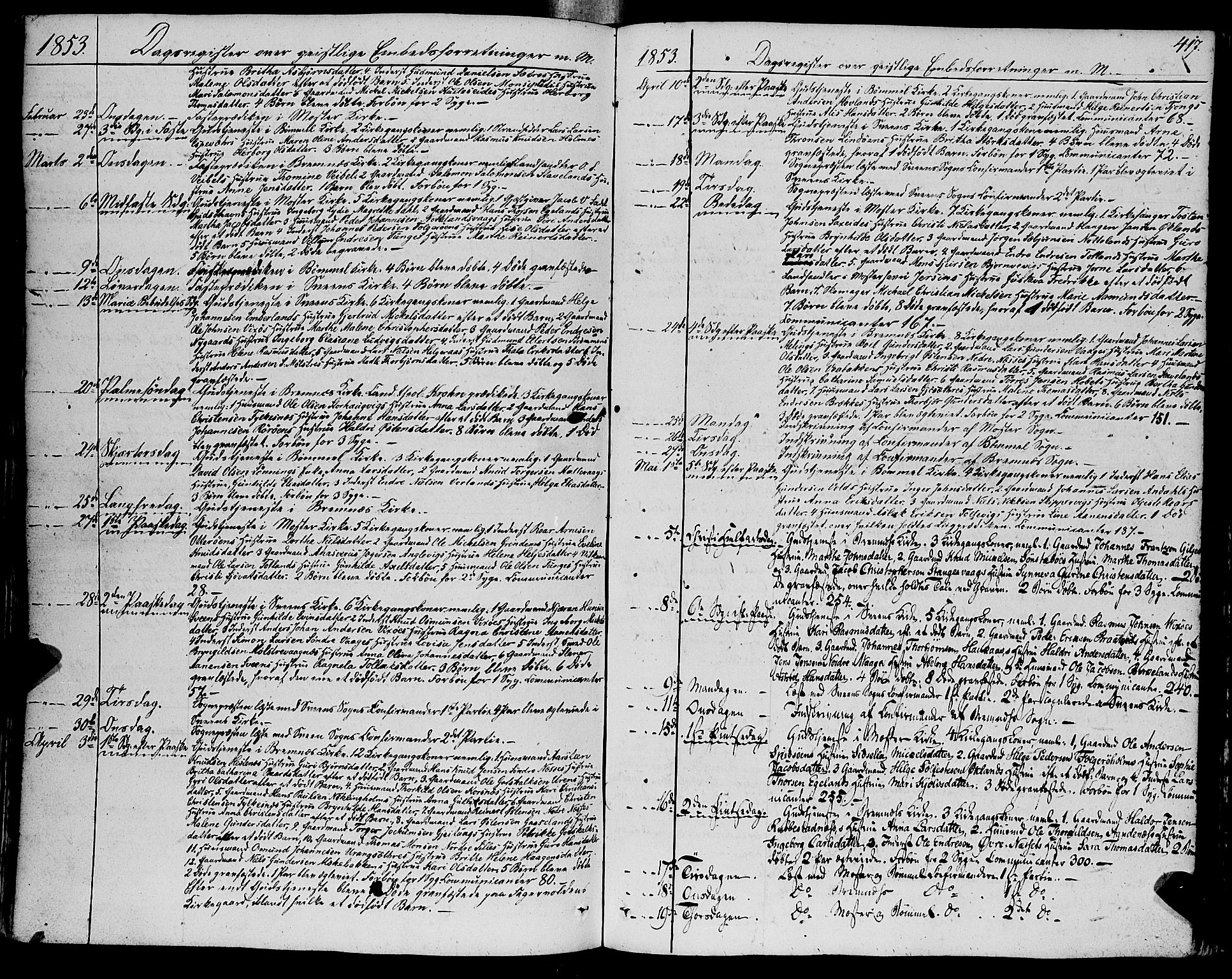 Finnås sokneprestembete, AV/SAB-A-99925/H/Ha/Haa/Haaa/L0007: Ministerialbok nr. A 7, 1850-1862, s. 417
