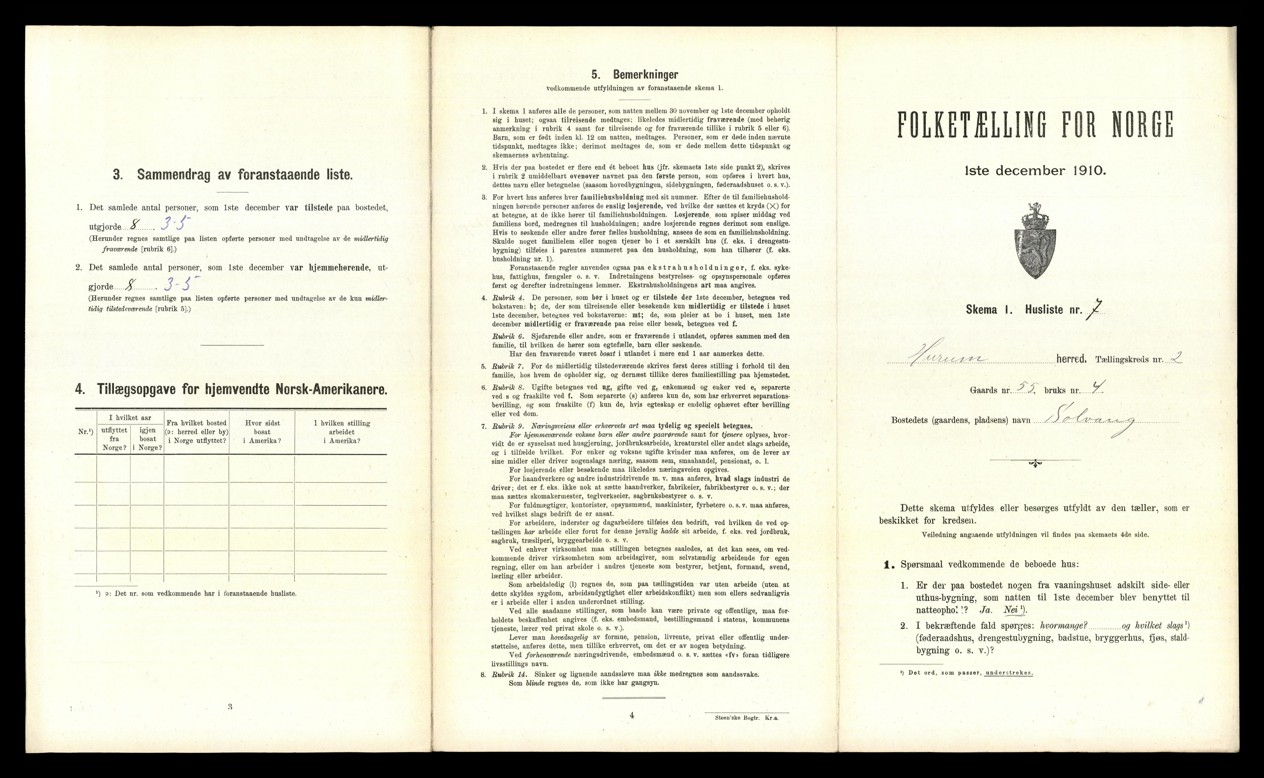 RA, Folketelling 1910 for 0628 Hurum herred, 1910, s. 254