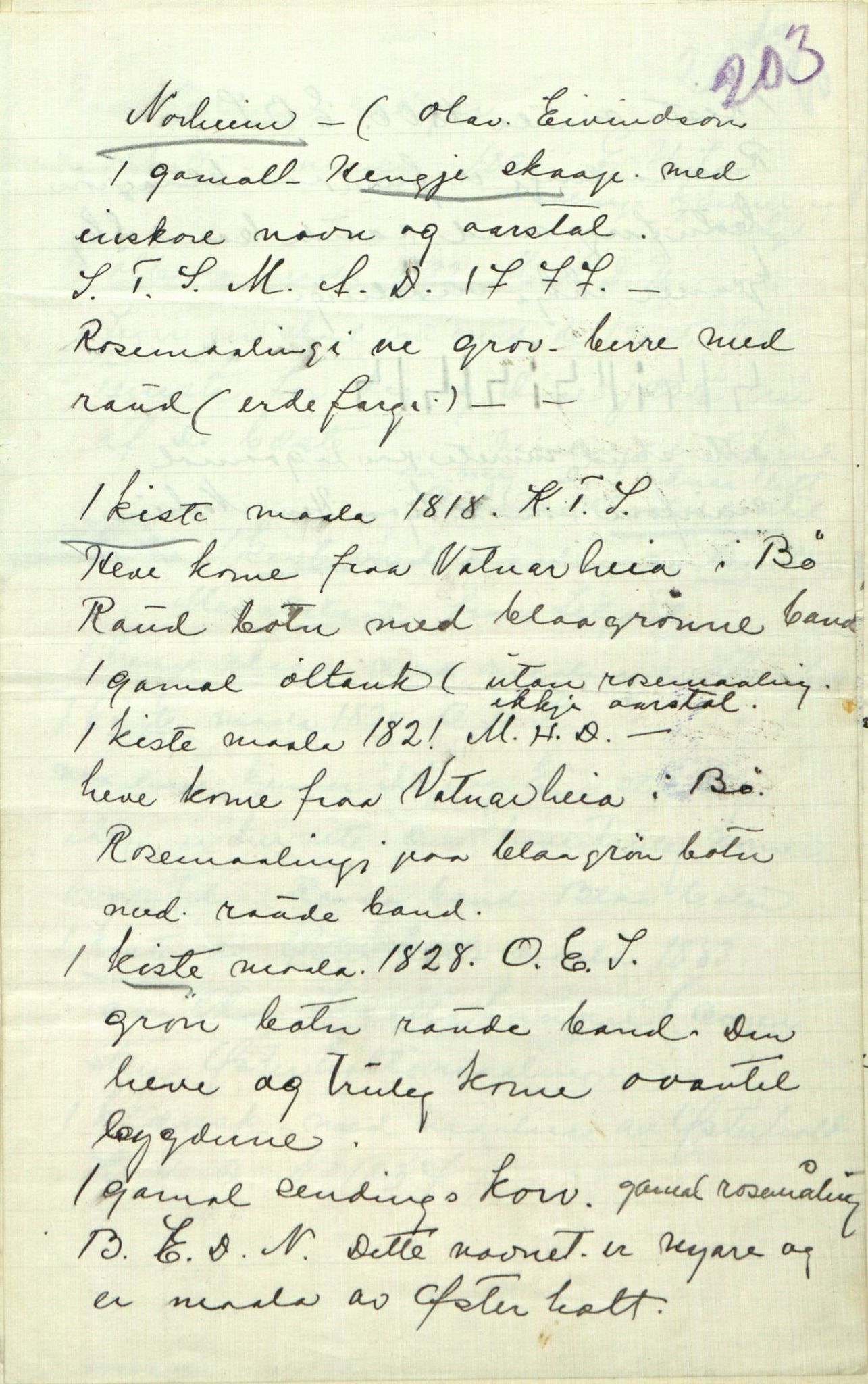 Rikard Berge, TEMU/TGM-A-1003/F/L0009/0003: 341-356 / 343 Mest brev, litt tradisjon, 1902-1925, s. 203