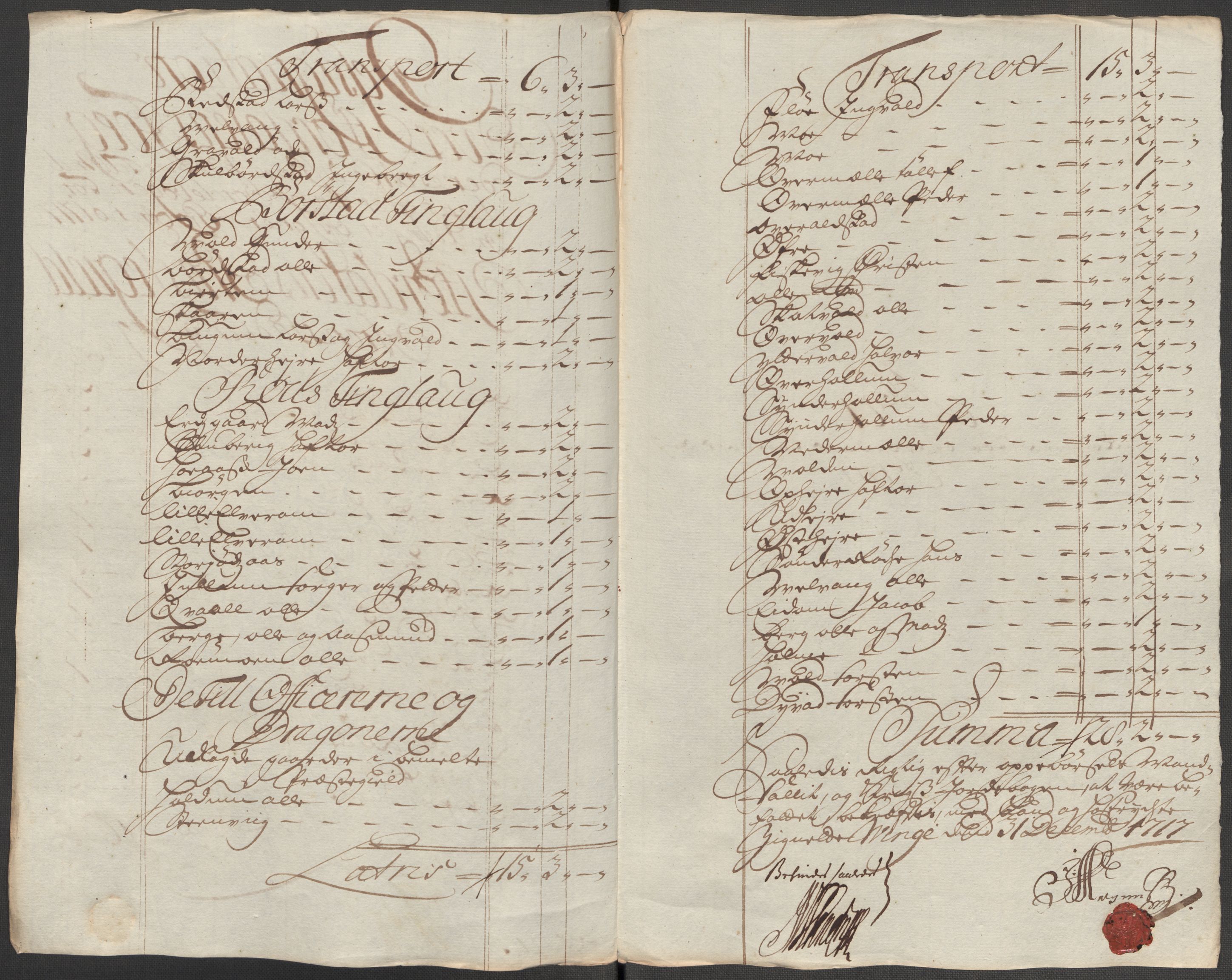 Rentekammeret inntil 1814, Reviderte regnskaper, Fogderegnskap, RA/EA-4092/R62/L4207: Fogderegnskap Stjørdal og Verdal, 1717, s. 225