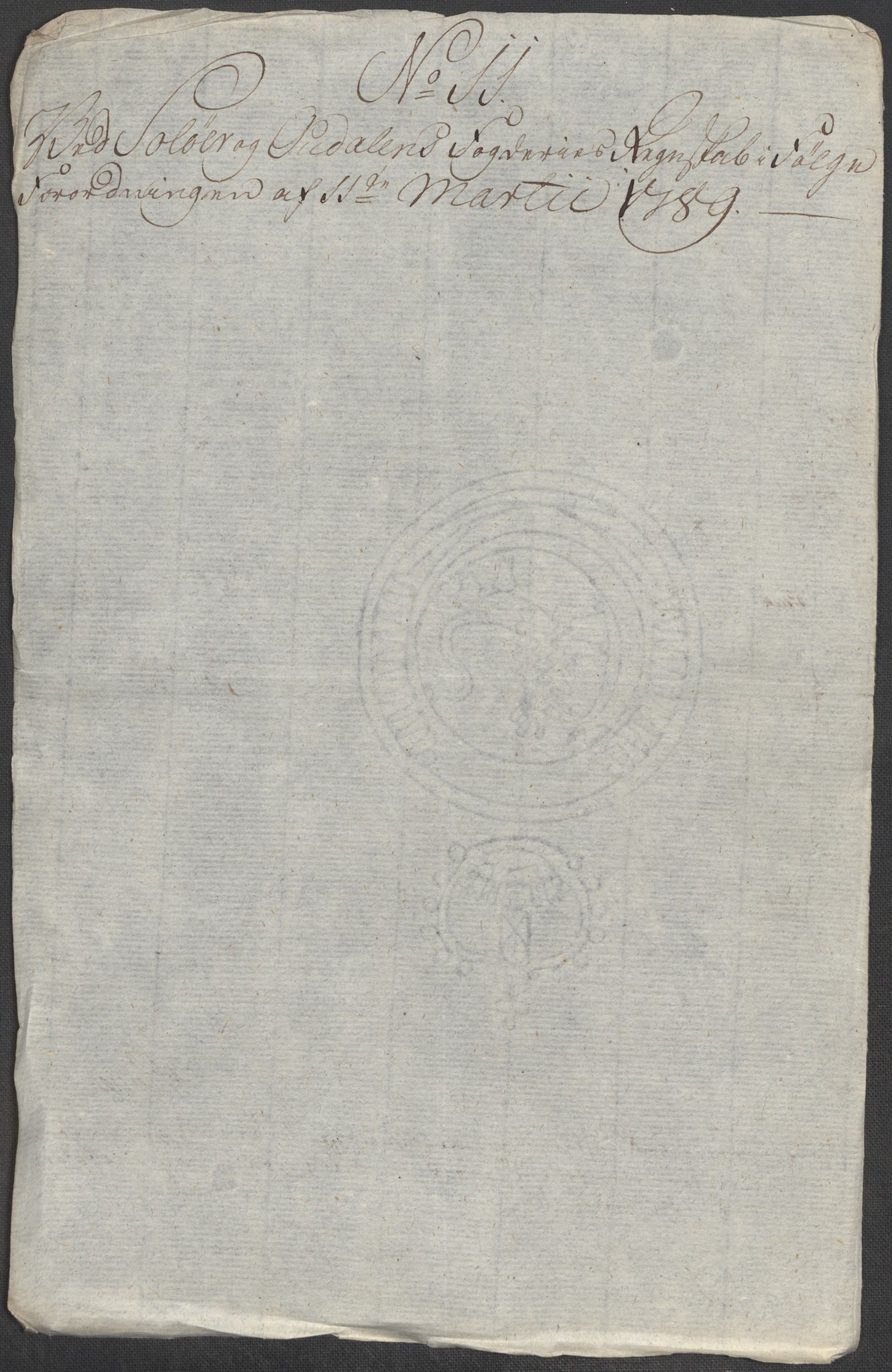 Rentekammeret inntil 1814, Reviderte regnskaper, Mindre regnskaper, RA/EA-4068/Rf/Rfe/L0043: Skien, Solør og Odalen fogderi, 1789, s. 370