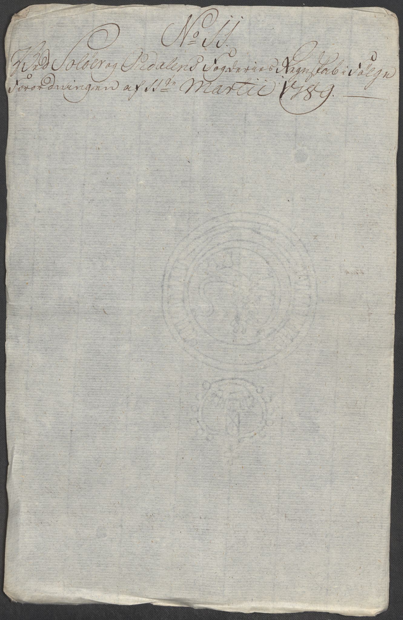 Rentekammeret inntil 1814, Reviderte regnskaper, Mindre regnskaper, AV/RA-EA-4068/Rf/Rfe/L0043: Skien, Solør og Odalen fogderi, 1789, s. 370