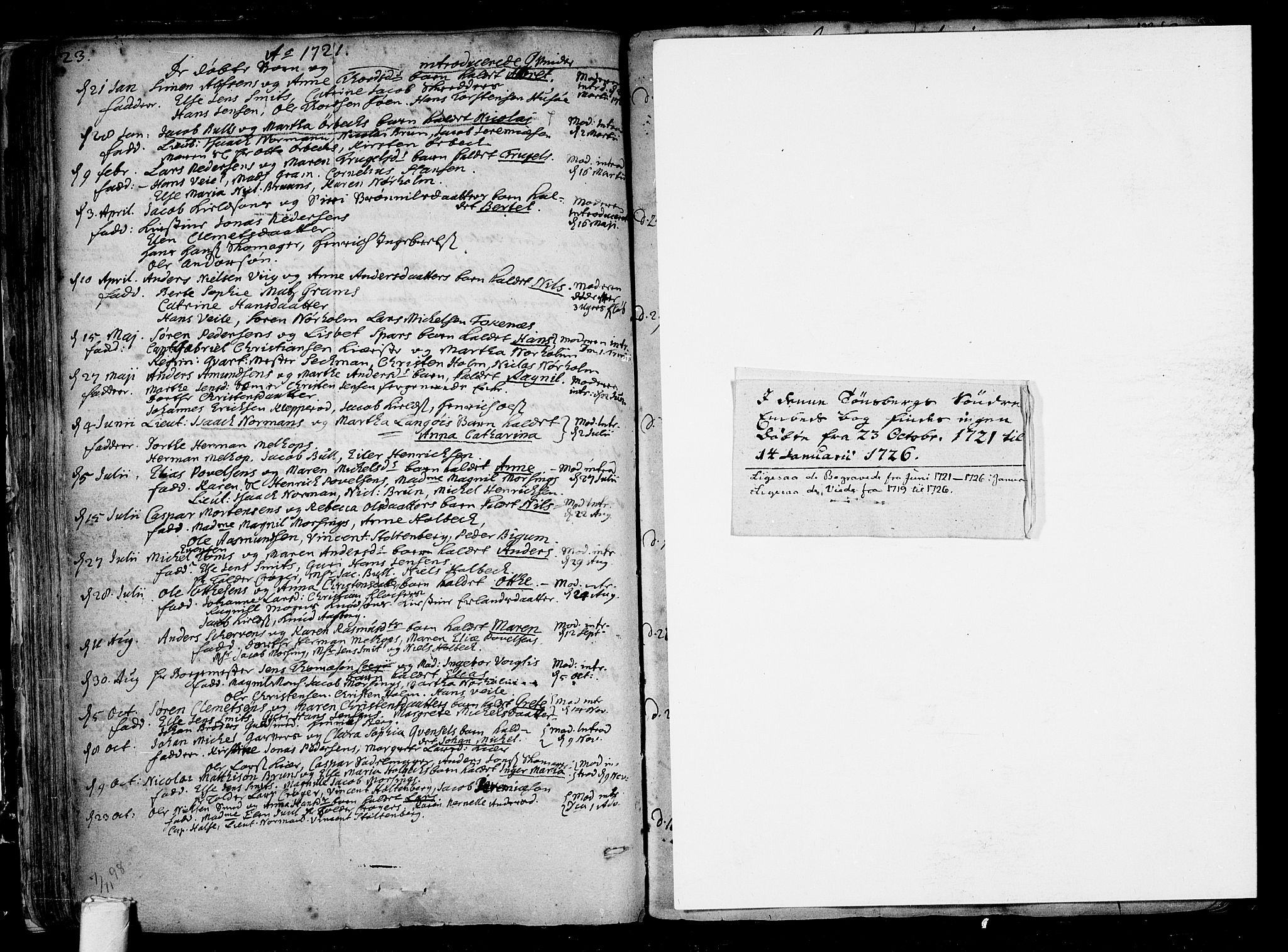 Tønsberg kirkebøker, SAKO/A-330/F/Fa/L0001: Ministerialbok nr. I 1, 1688-1760, s. 122-123