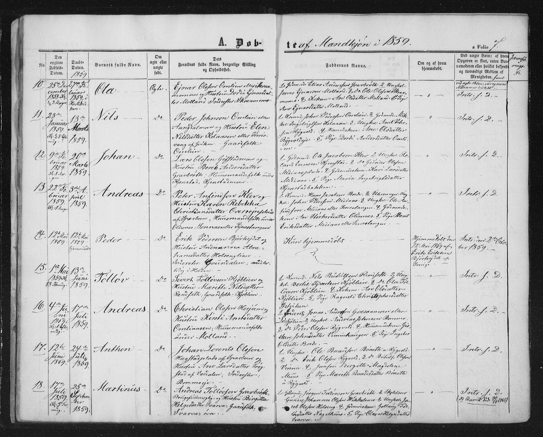 Ministerialprotokoller, klokkerbøker og fødselsregistre - Nord-Trøndelag, SAT/A-1458/749/L0472: Ministerialbok nr. 749A06, 1857-1873, s. 7