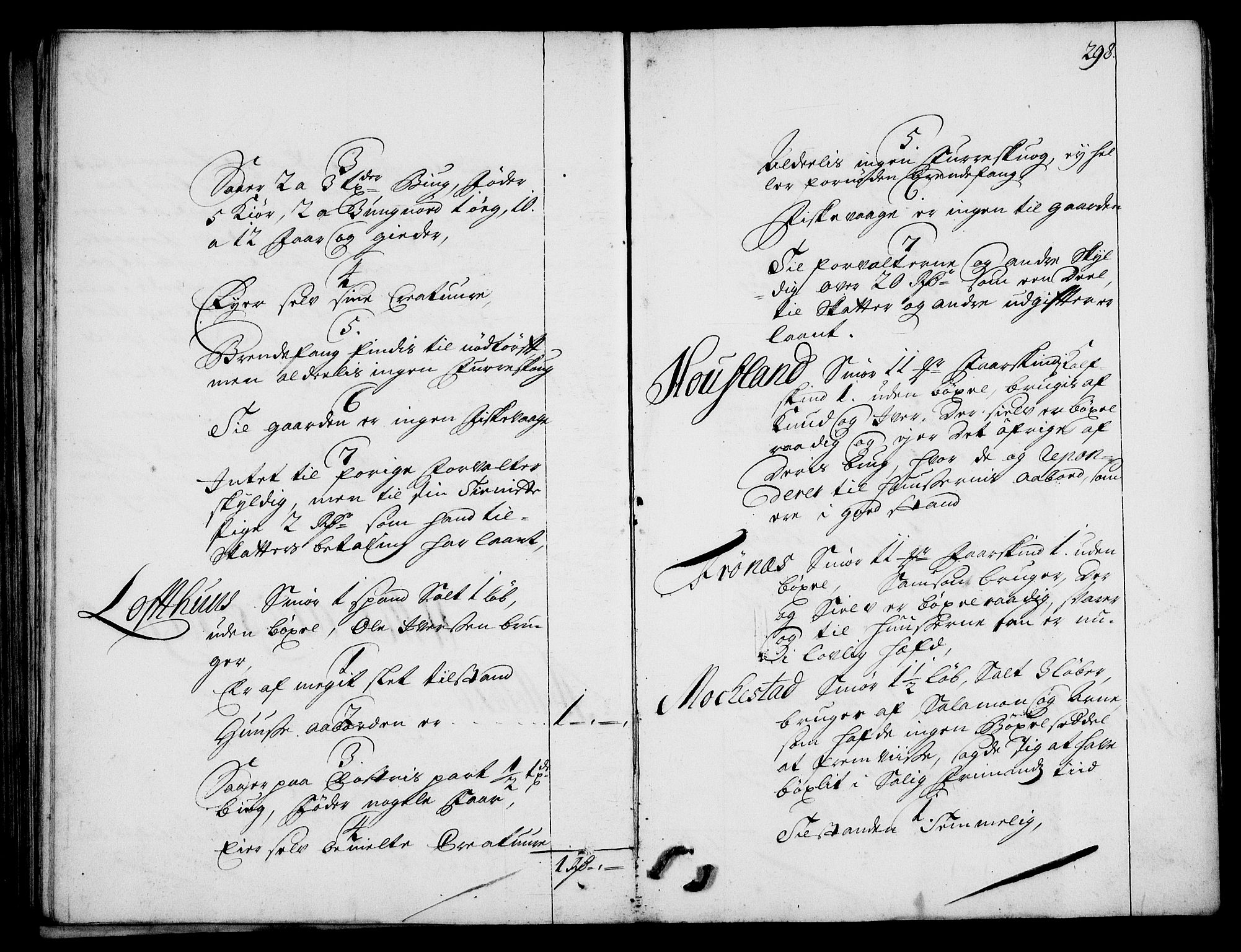 Rentekammeret inntil 1814, Realistisk ordnet avdeling, RA/EA-4070/On/L0003: [Jj 4]: Kommisjonsforretning over Vilhelm Hanssøns forpaktning av Halsnøy klosters gods, 1712-1722, s. 297b-298a