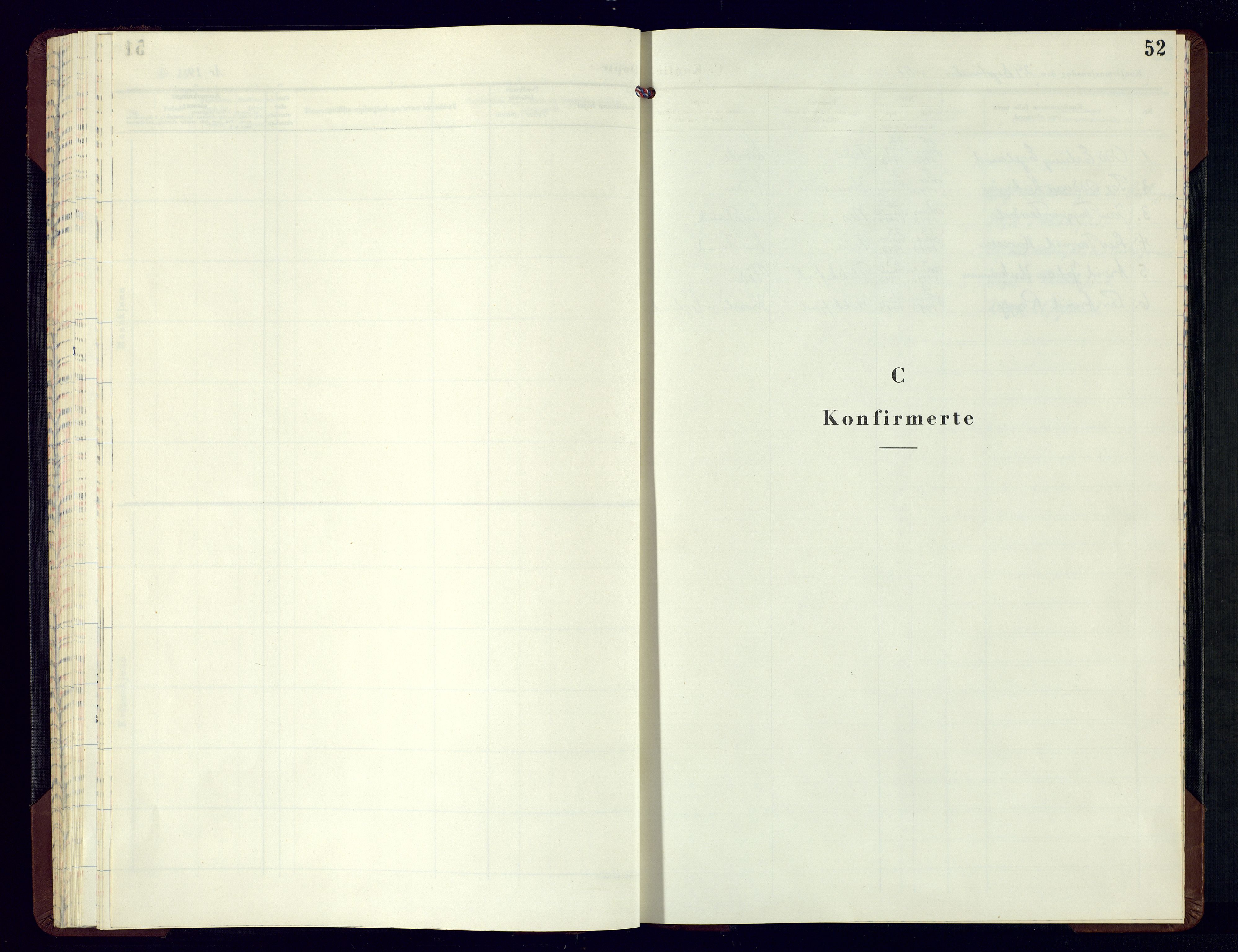 Kvinesdal sokneprestkontor, SAK/1111-0026/F/Fb/Fba/L0007: Klokkerbok nr. B 7, 1955-1985, s. 52